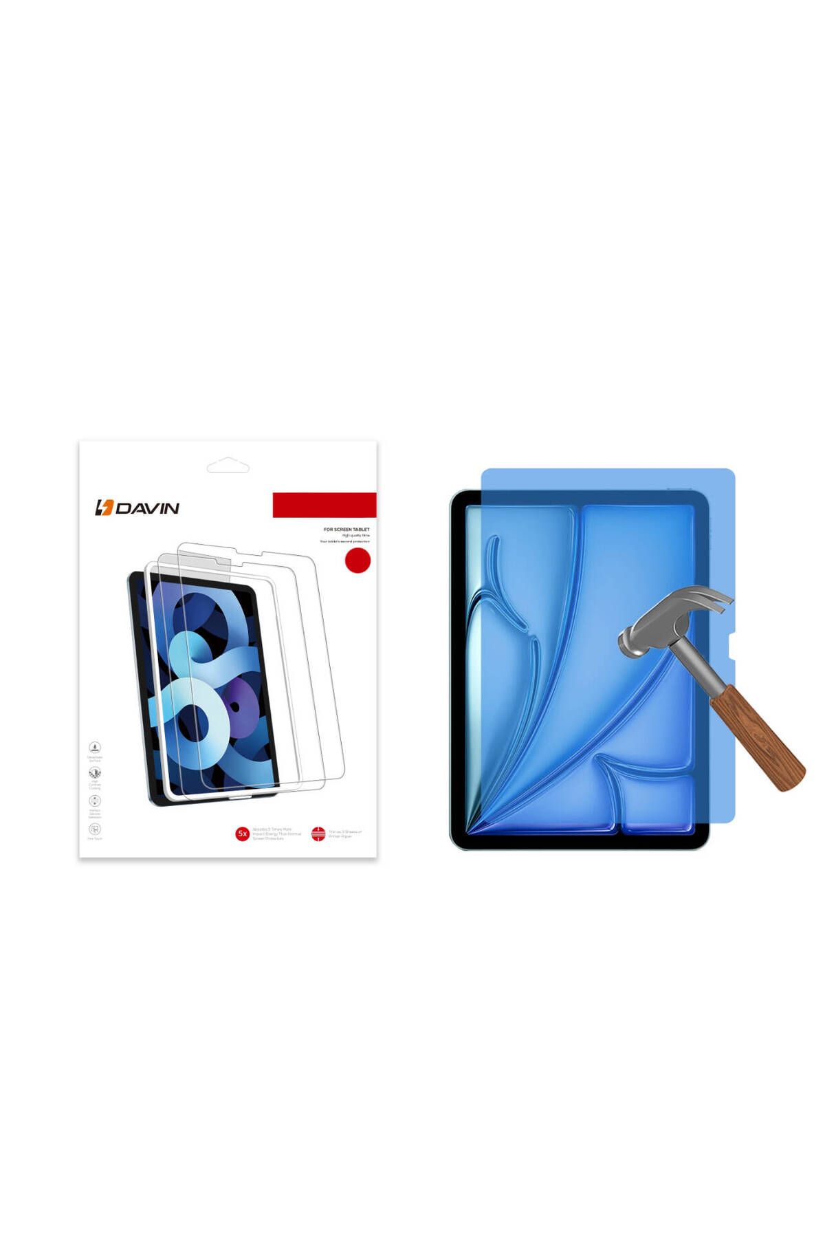 Kılıfist iPad Air 13 2024 Davin Tablet Nano Ekran Koruyucu