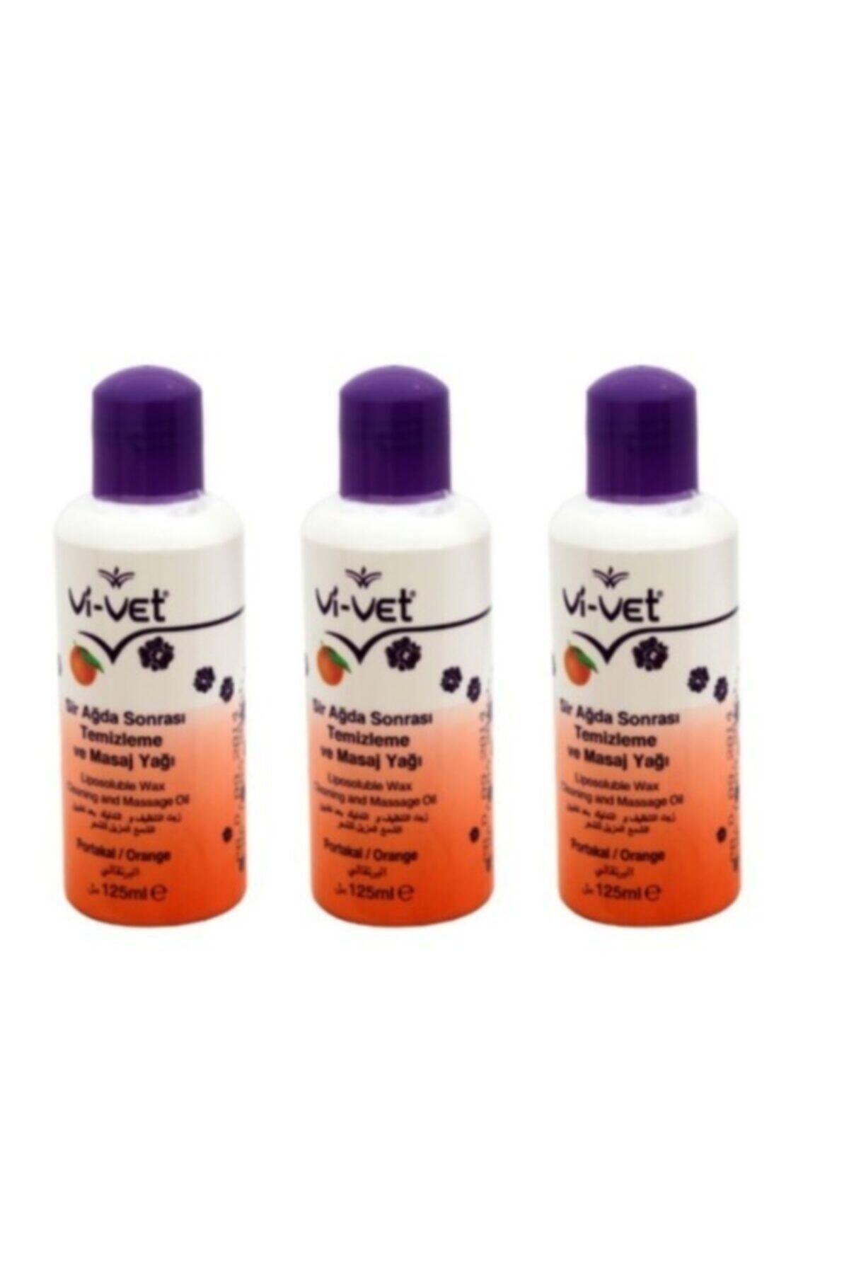 Genel Markalar Vivet Ağda Sonrası Temizleme Ve Masaj Yağı Portakal Çiçek 125ml X3 — ORANGE