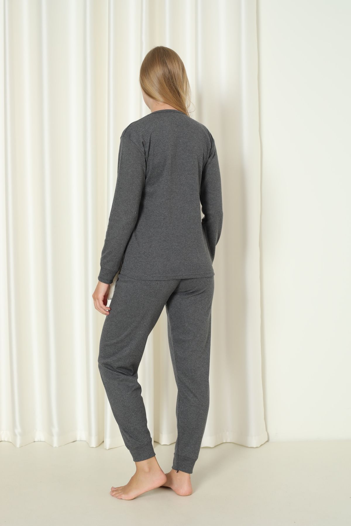 Wordex-Set de pijamale de acasă pentru femei Fwn 4002 Interlock Winter Rabbit 2