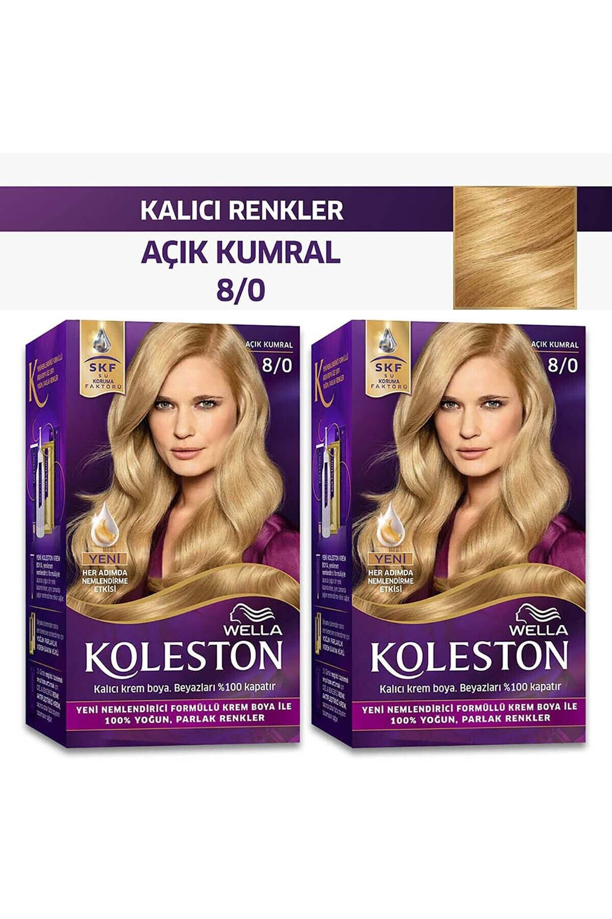 Wella Koleston Kit Saç Boyası 8/0 Açık Kumral X 2 Adet