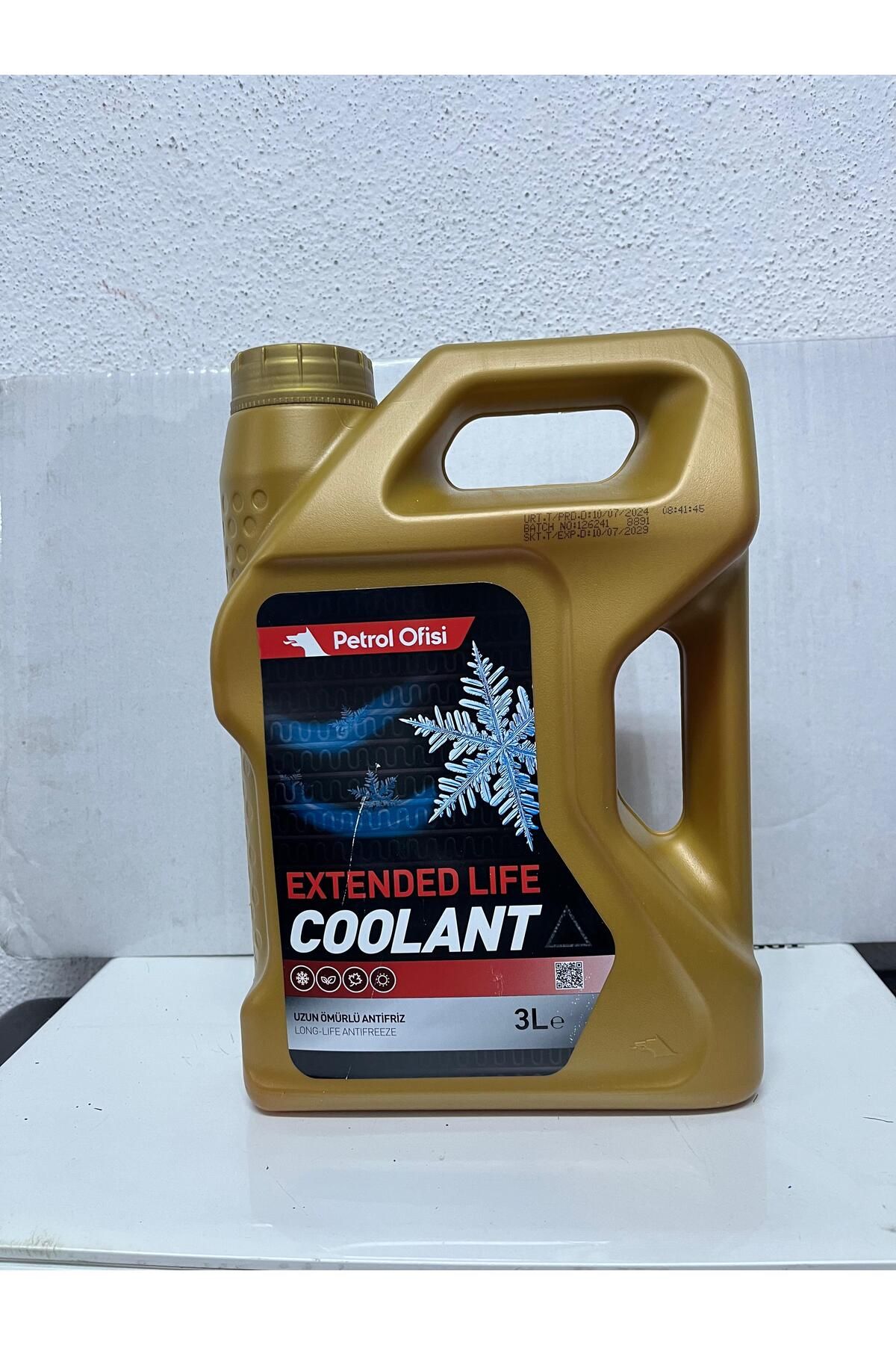 Petrol Ofisi Extended Life Coolant Uzun Ömürlü Antifriz 3L Yeni Kalite Ürün 2024