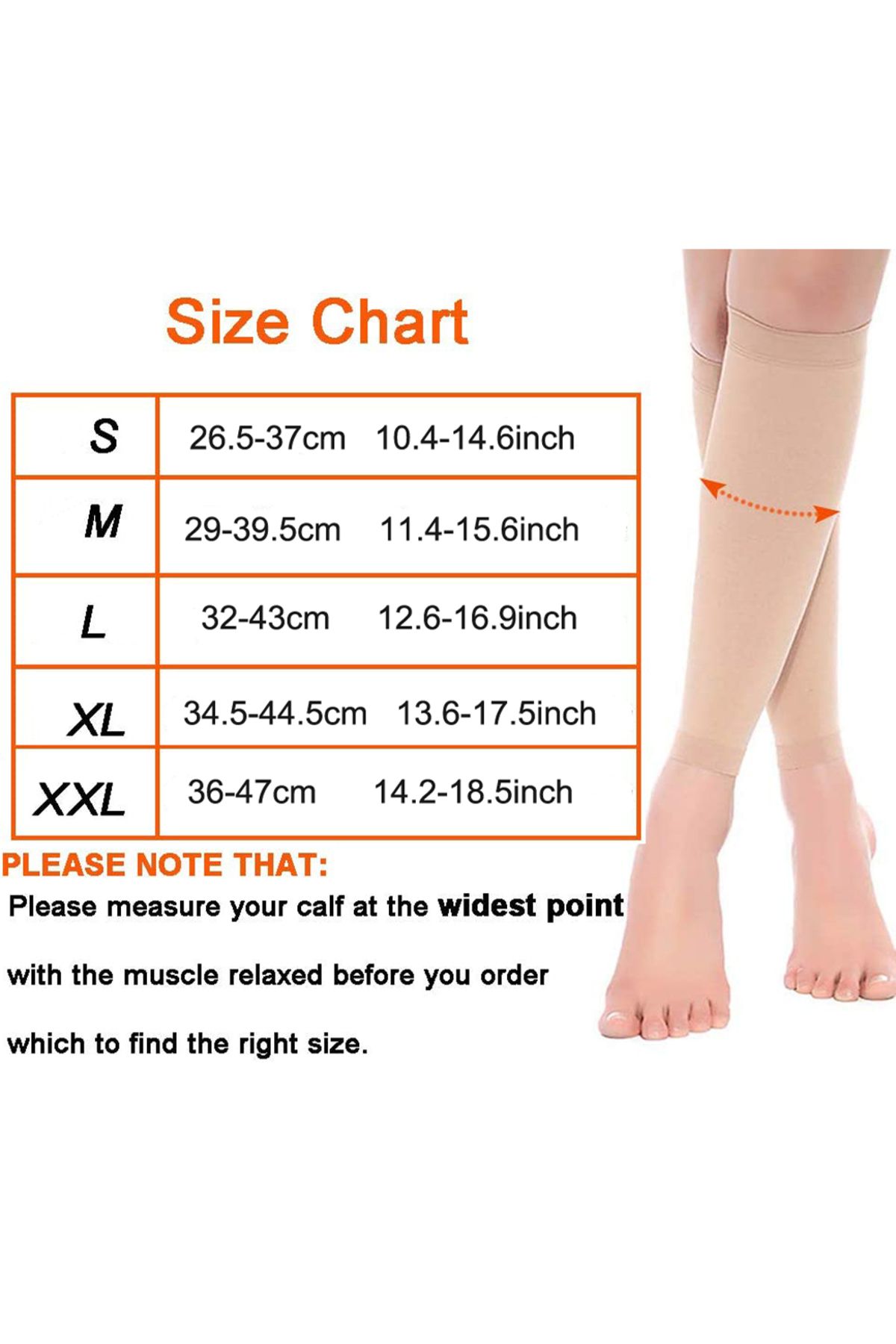 Choice-Medical Calf Compression Sleeve 30-40mmhg Men Women Footless Calves Compression Sleeves Varicose ... 3
