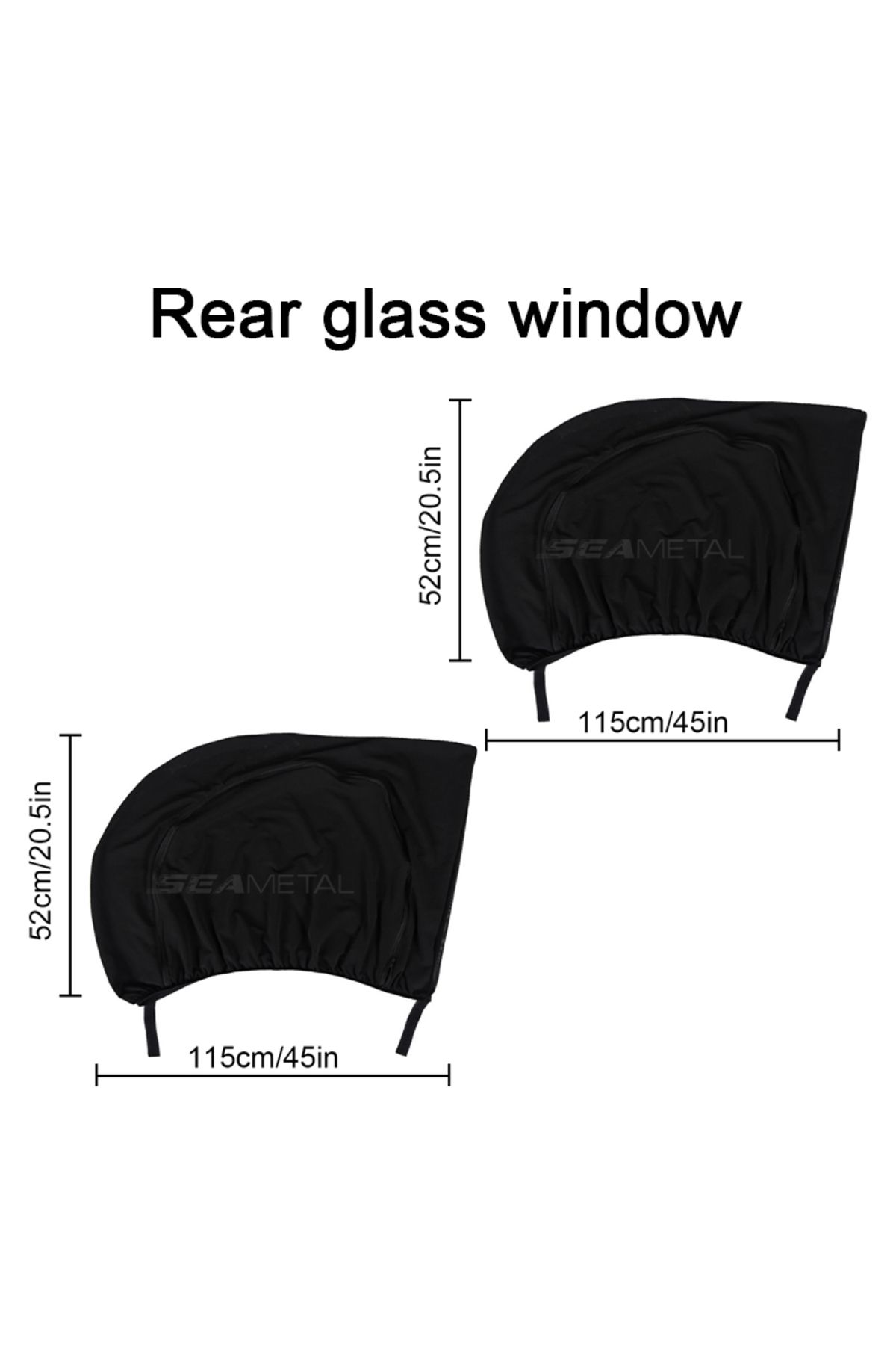 SEAMETAL-SEMETAL Car Window Shade Side Window Sun Shade Breathable Mesh With Zipper Car Window Screen Cove... 1