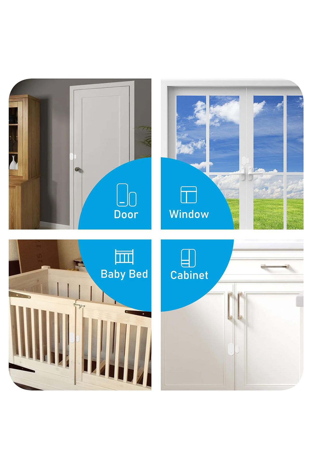Choice-Tuya Zigbee Window Door Sensor With Battery Smart Home Security Protection Alarm System Door Open... 6