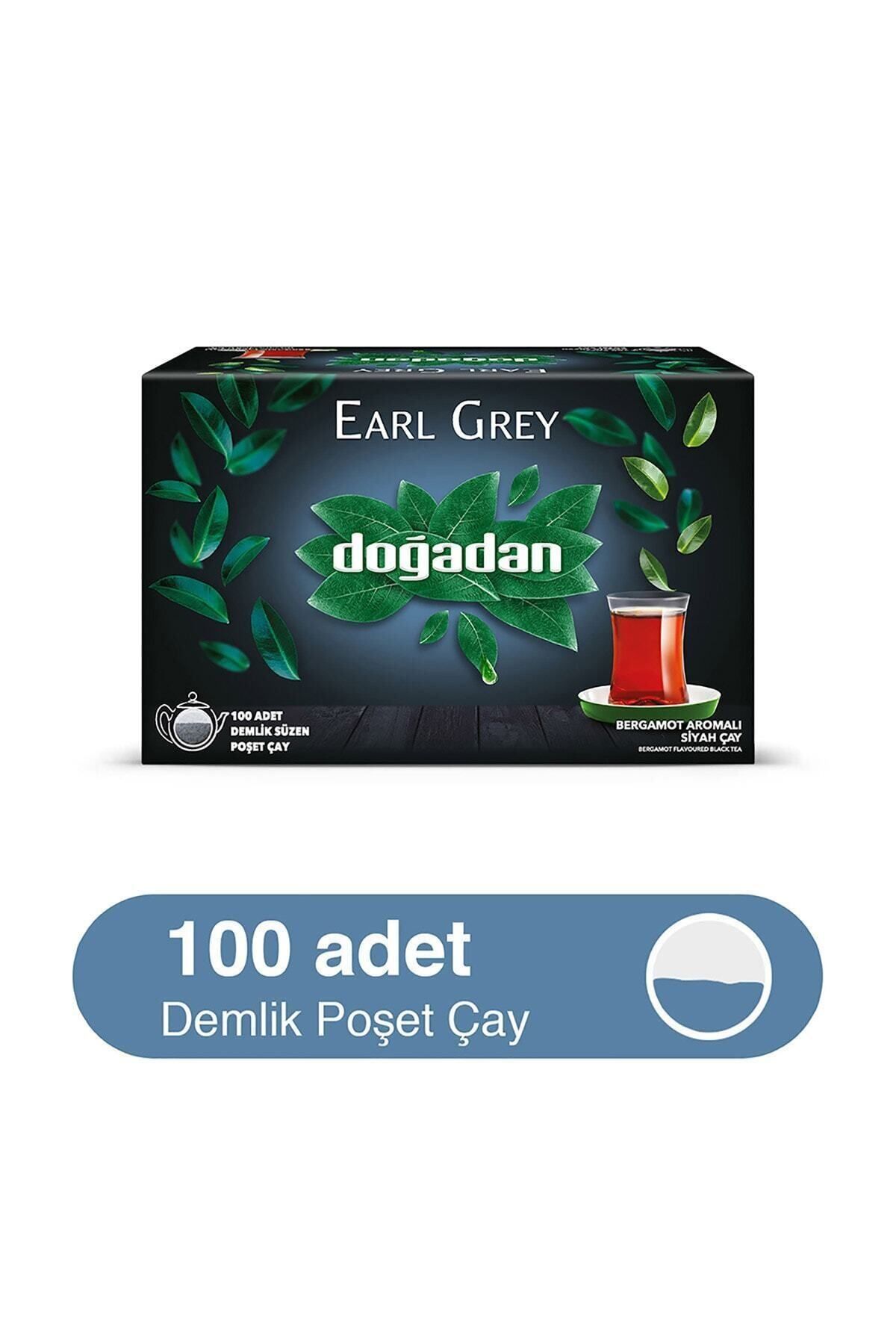 Doğadan Earl Grey 100'lü Demlik Poşet Siyah Çay