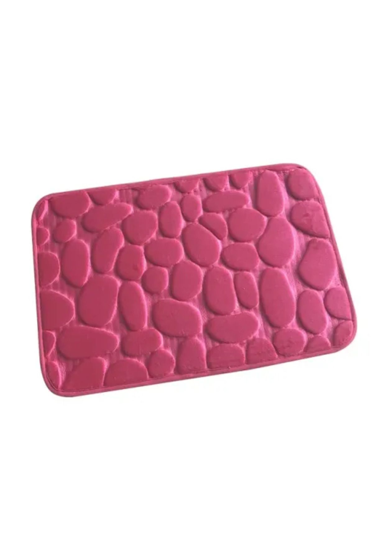 Mu Art Ahşap Memory Kaydırmaz Banyo Paspası Pembe