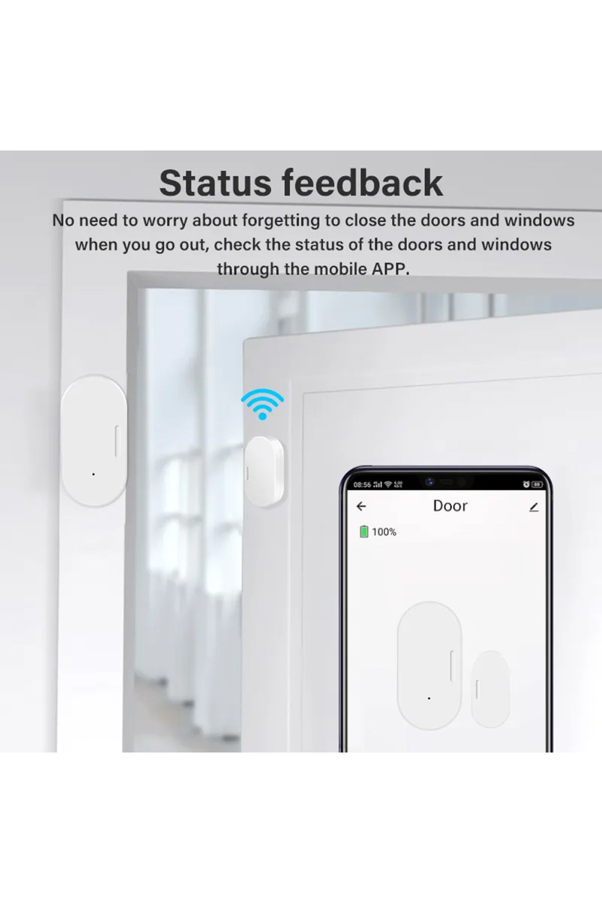 Choice-Tuya Zigbee Window Door Sensor With Battery Smart Home Security Protection Alarm System Door Open... 5
