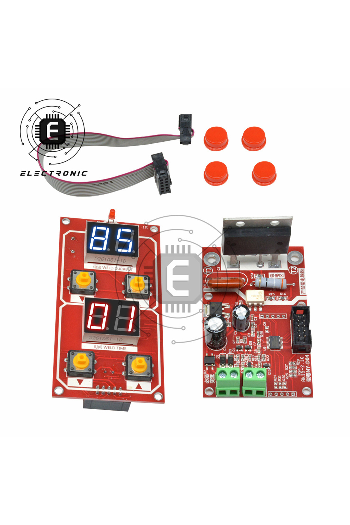 Choice-NY-D04 40A/100A Dual Display Spot Welding Machine Transformer Spot Welder Controller Panel Board ... 7