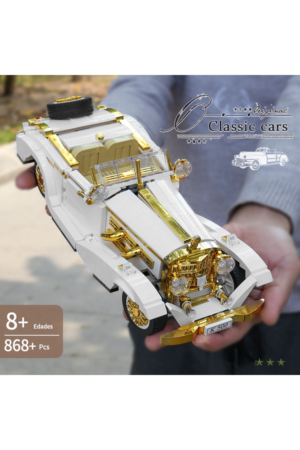 Choice-Technical Original Retro Nostalgic Classic Car Building Block Model Compatible High-Tech Bricks C... 3