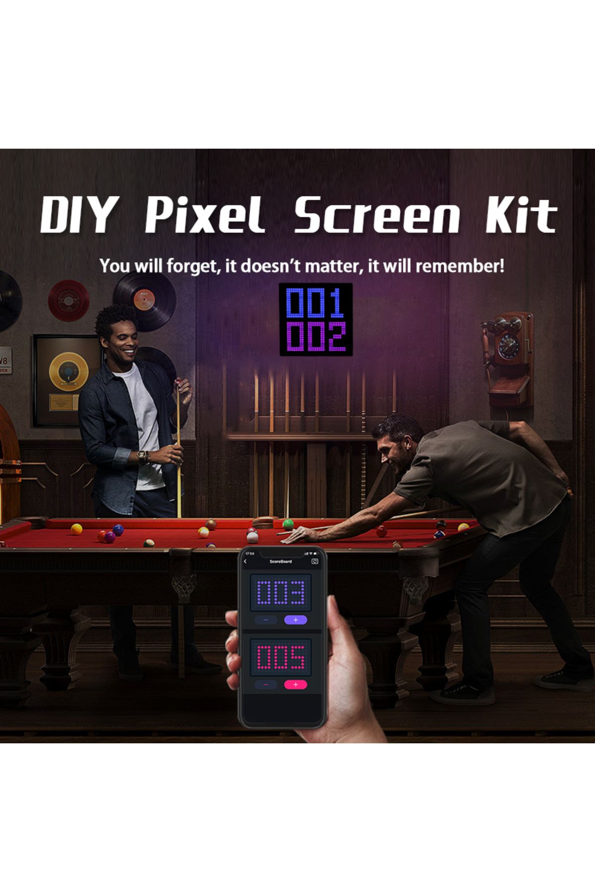 Choice-32X32 NFT Pixel Art LED Display Cool Bluetooth Speaker App Control Art Display For Gaming Room De... 5