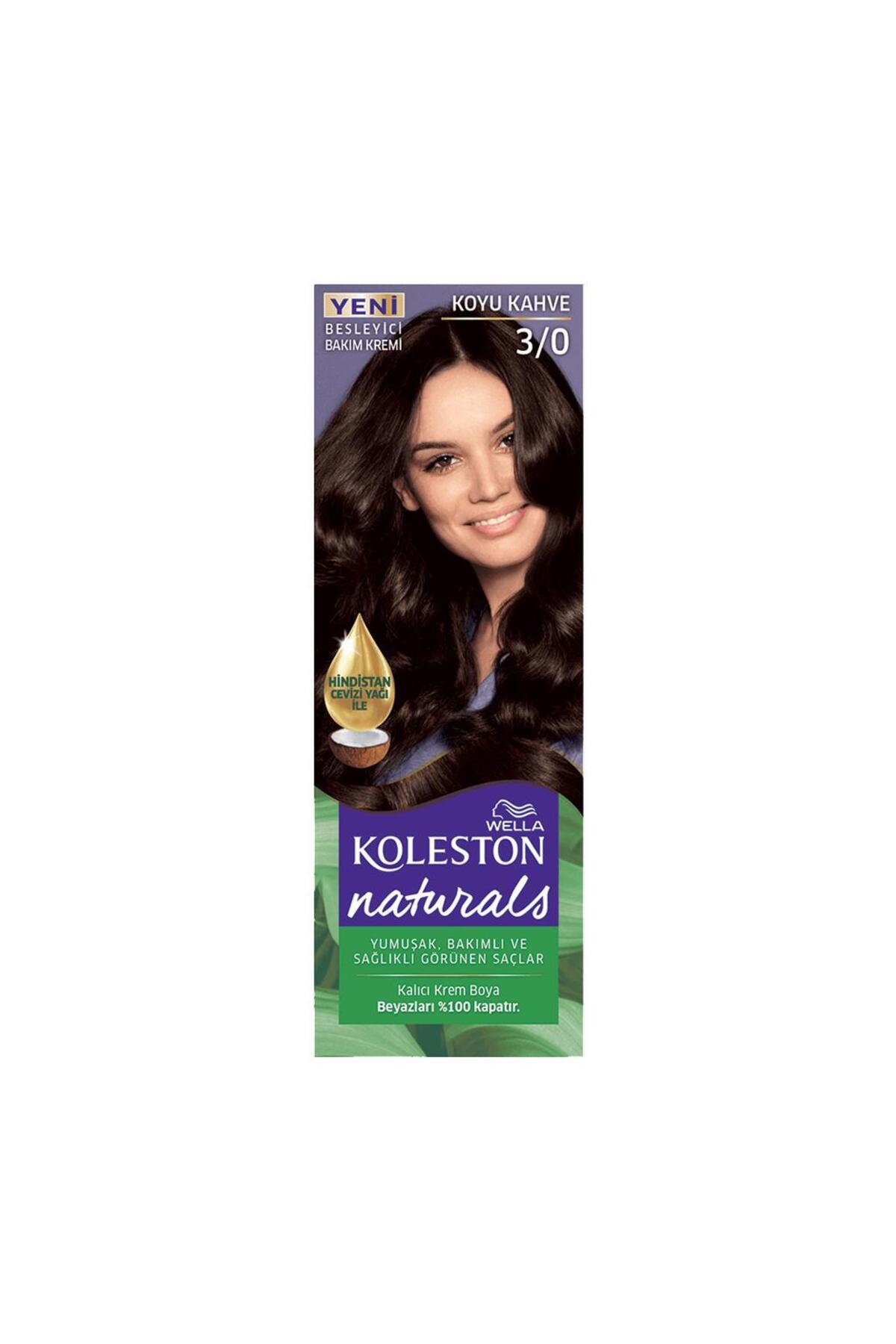 ولا رنگ موی کولستون مدل Naturals 3/0 قهوه‌ای تیره
