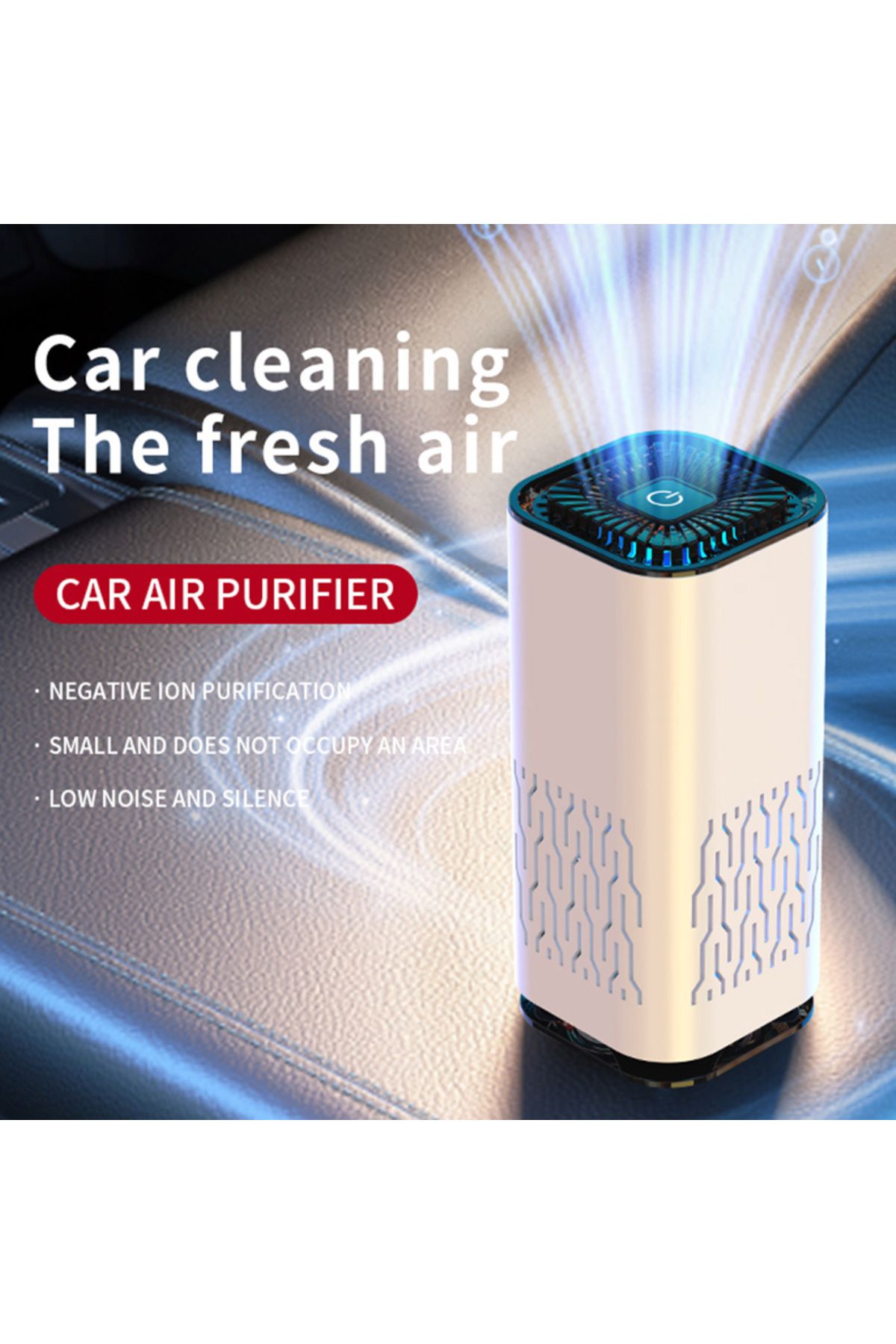 Choice-Car Portable Air Purifier Air Cleaner For Home Car Hepa Filters Low Noise Air Purifier Desktop Fo... 2
