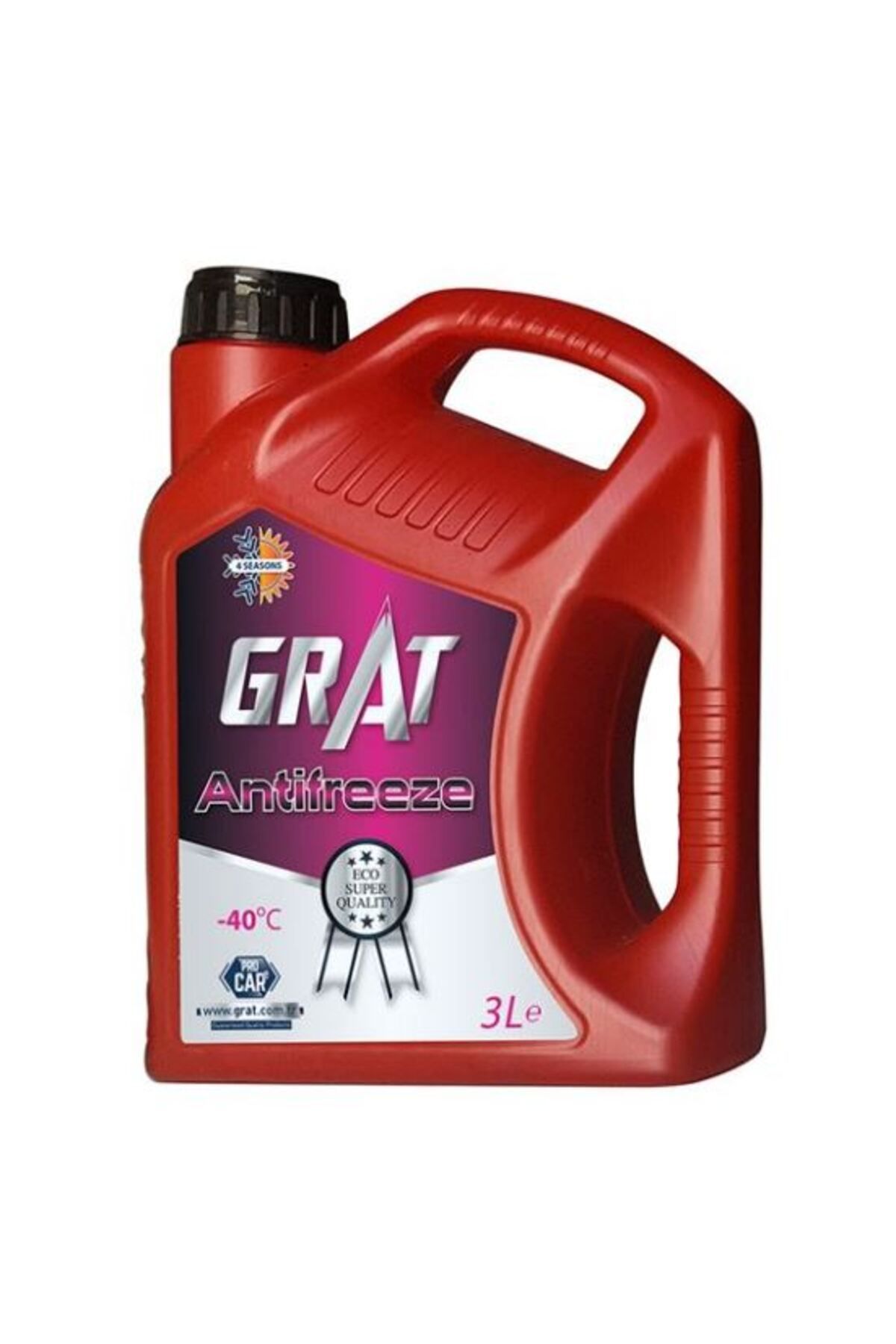 GRAT Antifriz ( Kırmızı / Organik / Konsantre / %50 > -14c / %100 > -40c ) 3 Litre