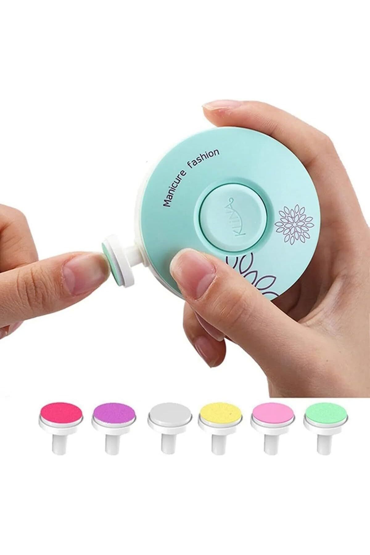 Busstier-Baby Nail Care Kit with 6 Heads - Electric & Quiet Manicure Kit, for Infant & Adult 5