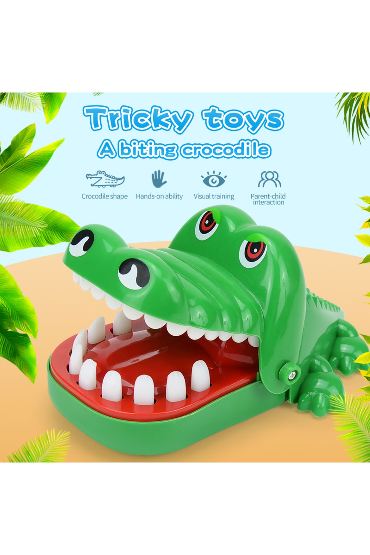Choice-Jokes Crocodile Teeth Biting Finger Dentist Classic Family Games Funny Kids Alligator Finger-Biti... 2