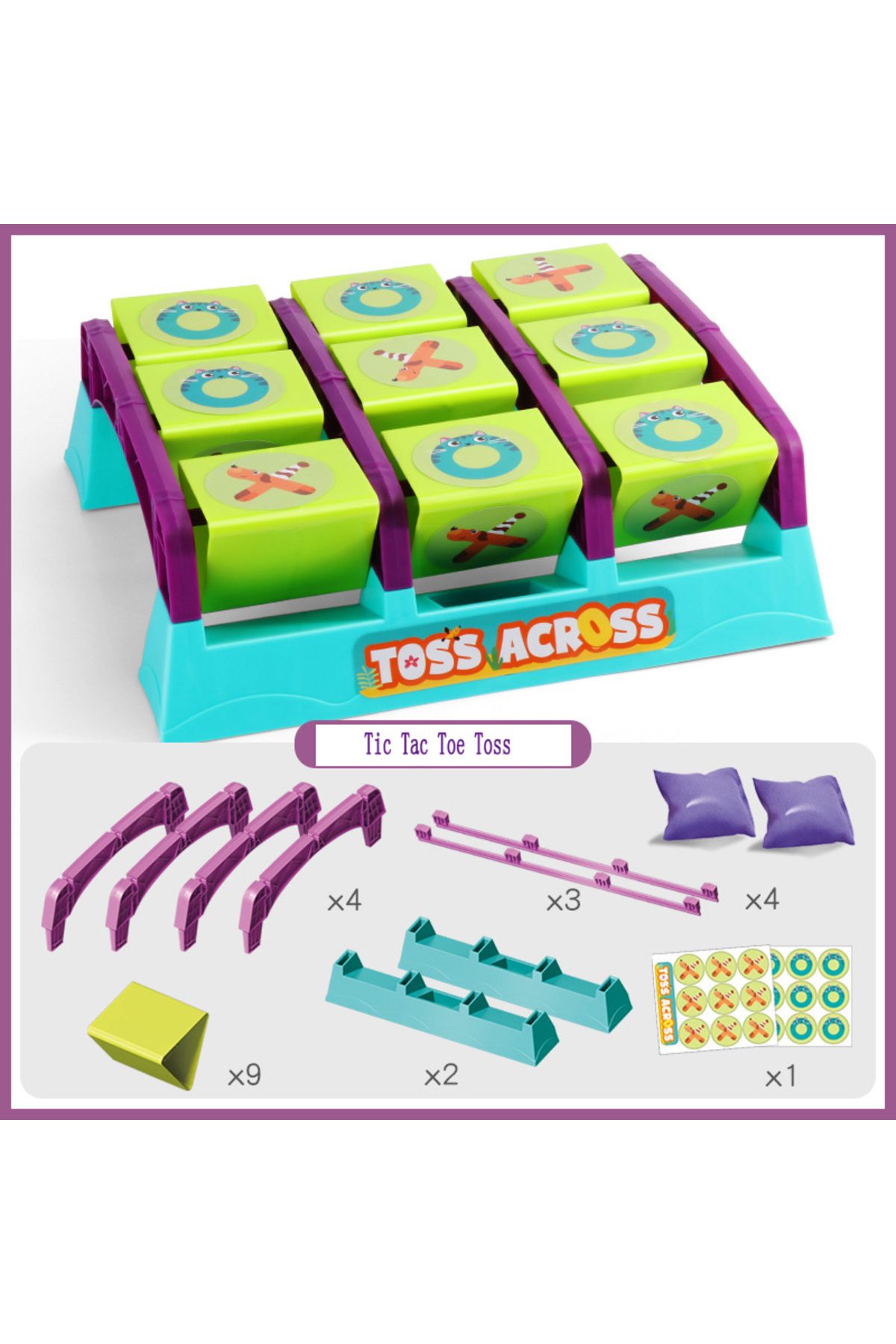 Choice-Tic Tac Toe Toss Sandbag Throwing Game Tictactoe Tossing Game Children multiplayer Sport Toy Outd... 4