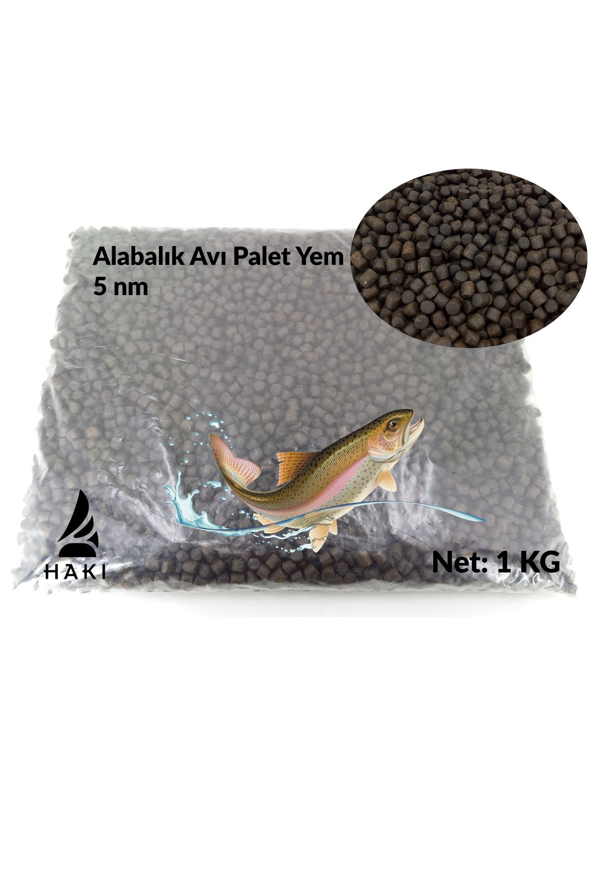 HAKİ Haki Palet Yem 1kg Sazan Alabalık Palet Yem 5nm