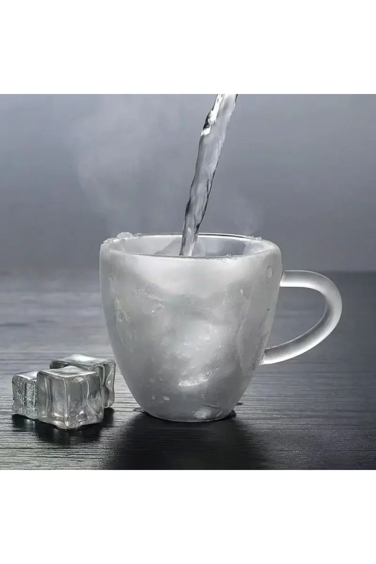 Choice-Heart Love Shape Glass Cup Double Wall Coffee Mug with handle Anti-scald Heart Drinking Tea Milk ... 6