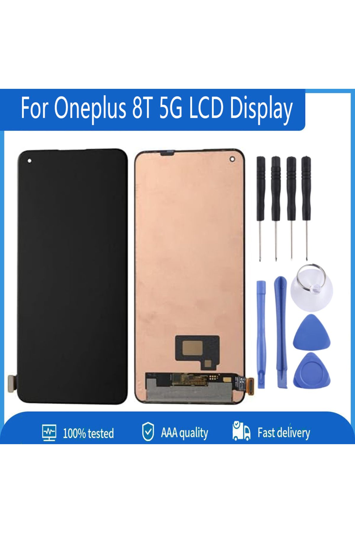 Choice-AMOLED LCD For Oneplus 8T 5G LCD Display Touch Screen Digitizer Assembly Replacement 1+8T LCD KB2... 1