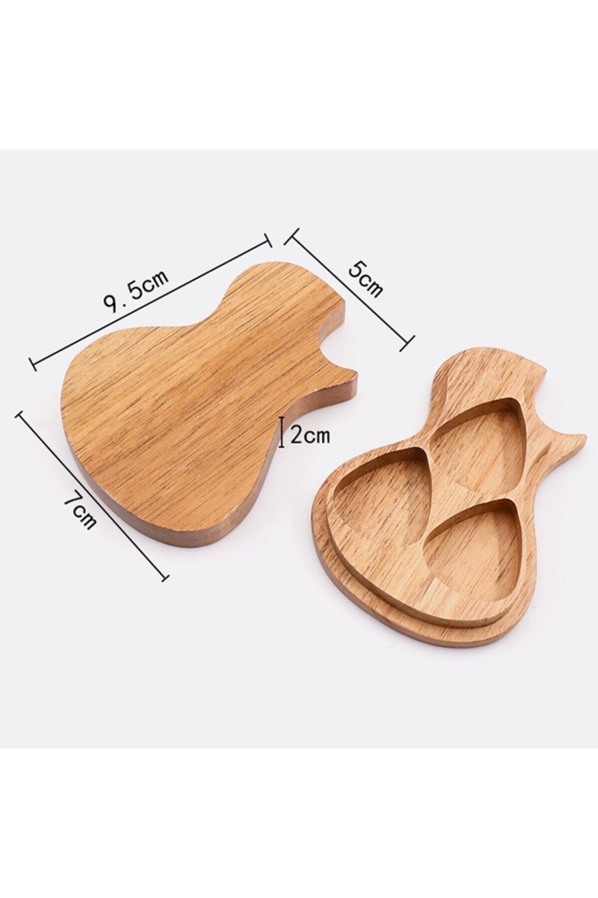 Choice-Wooden Guitar Picks Box Guitar Pick Storage Box Holder Plectrum Container No Guitar Picks Included 3