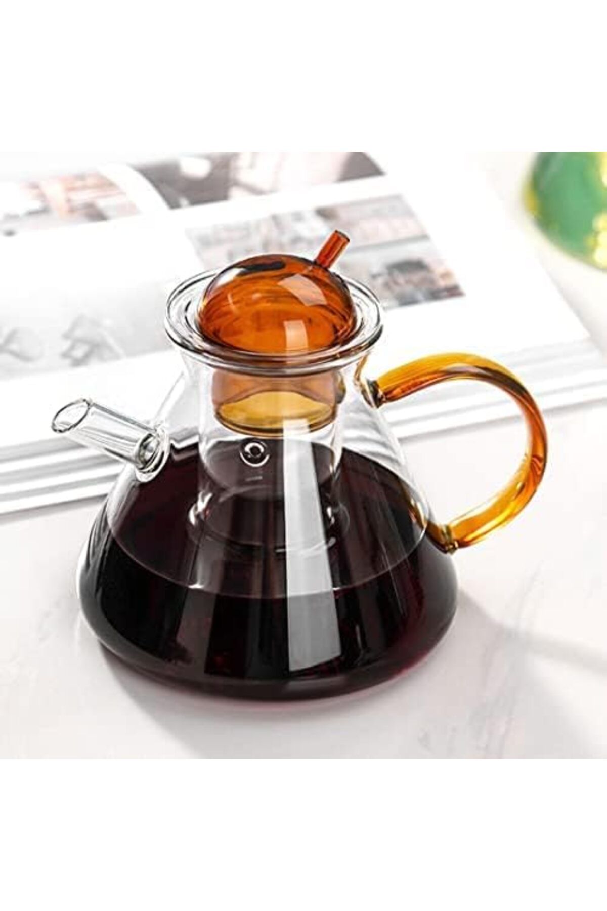 MIBRU-Tea and herbal glass jug 480ml orange 5