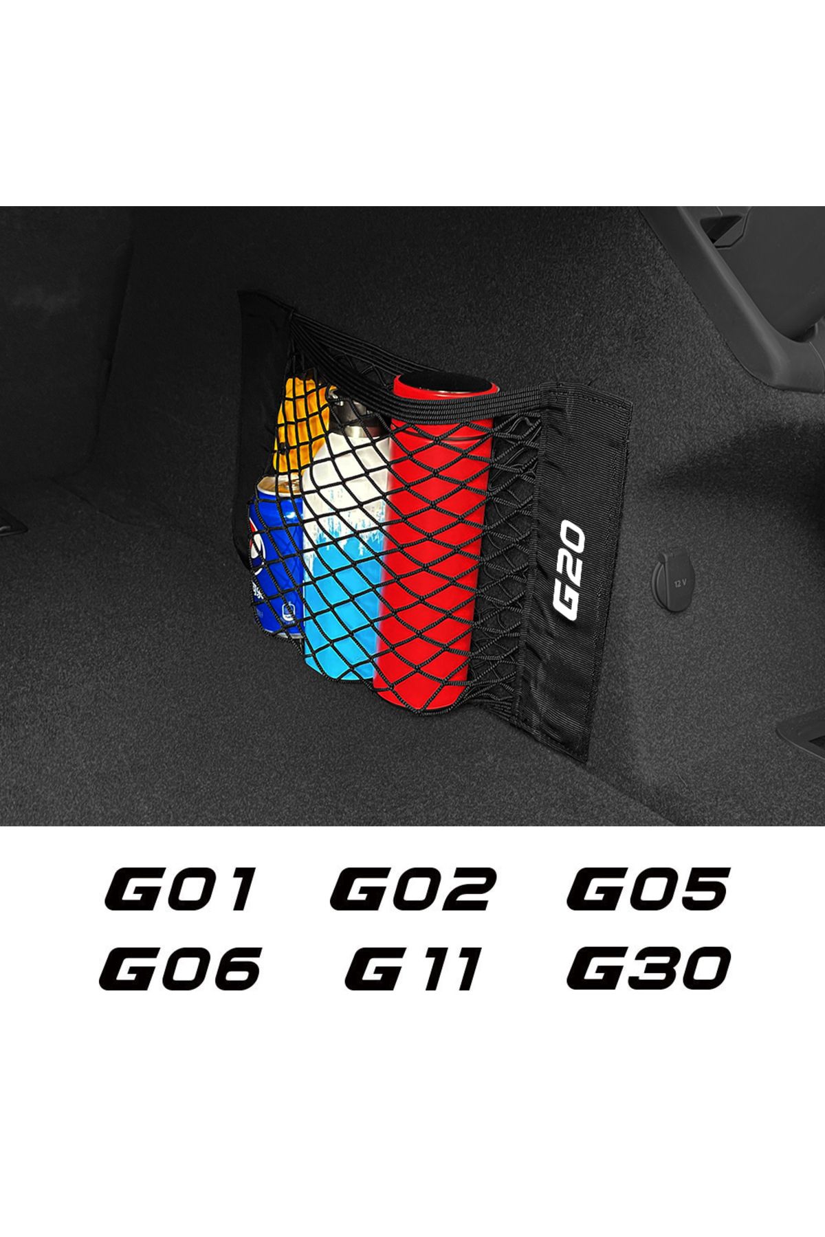 Choice-Car Trunk Net Pocket Mesh Bag Interior Accessories For BMW G20 G30 G01 G02 G05 G06 G07 G31 G32 G3... 2