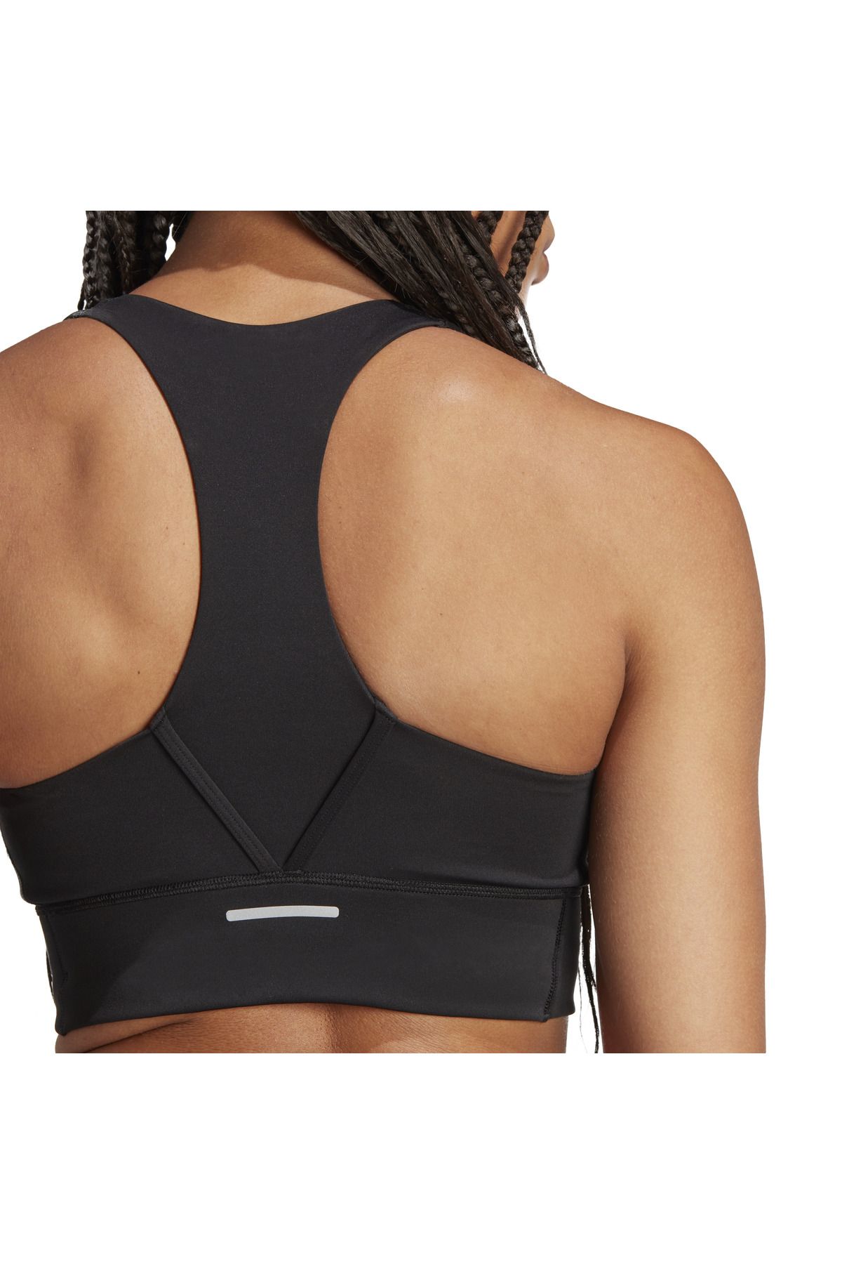 adidas-Black Medium-Support Women's Sports Bra - Run Pocket BRA IX1553 6