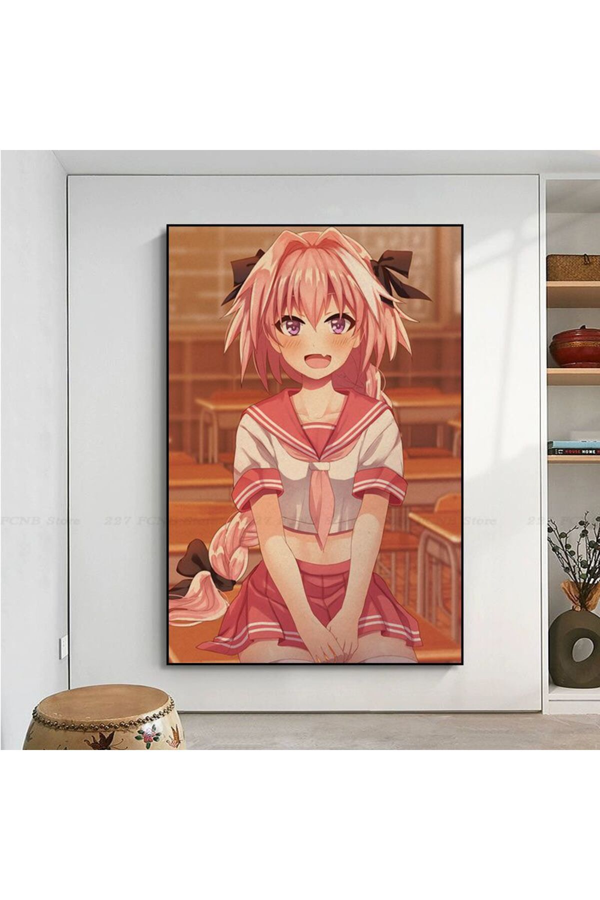 Choice-Anime Cute Fate Apocrypha Astolfo Anime Posters Wall Art Retro Posters for Home Home decor 6