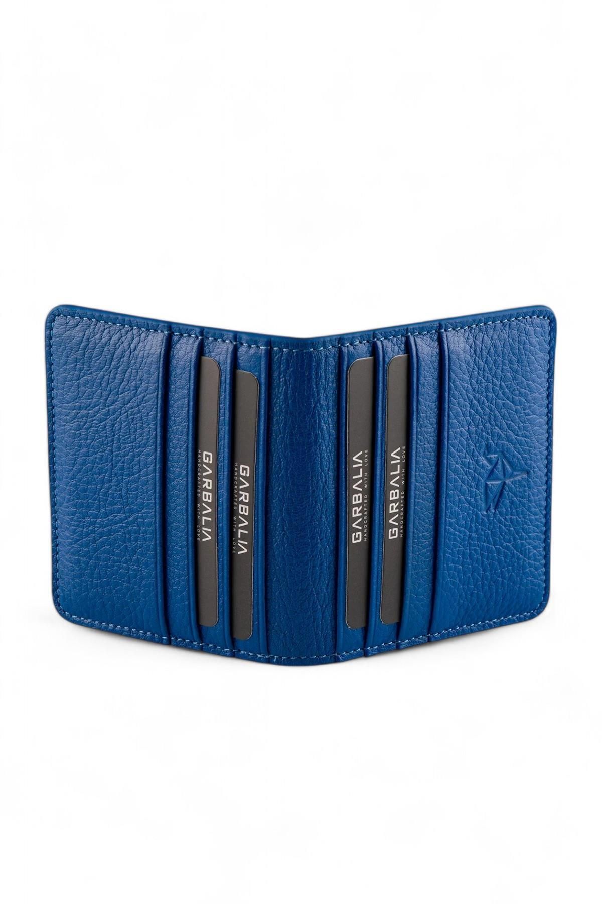 Garbalia-Argenta Blue Genuine Leather Card Holder 1