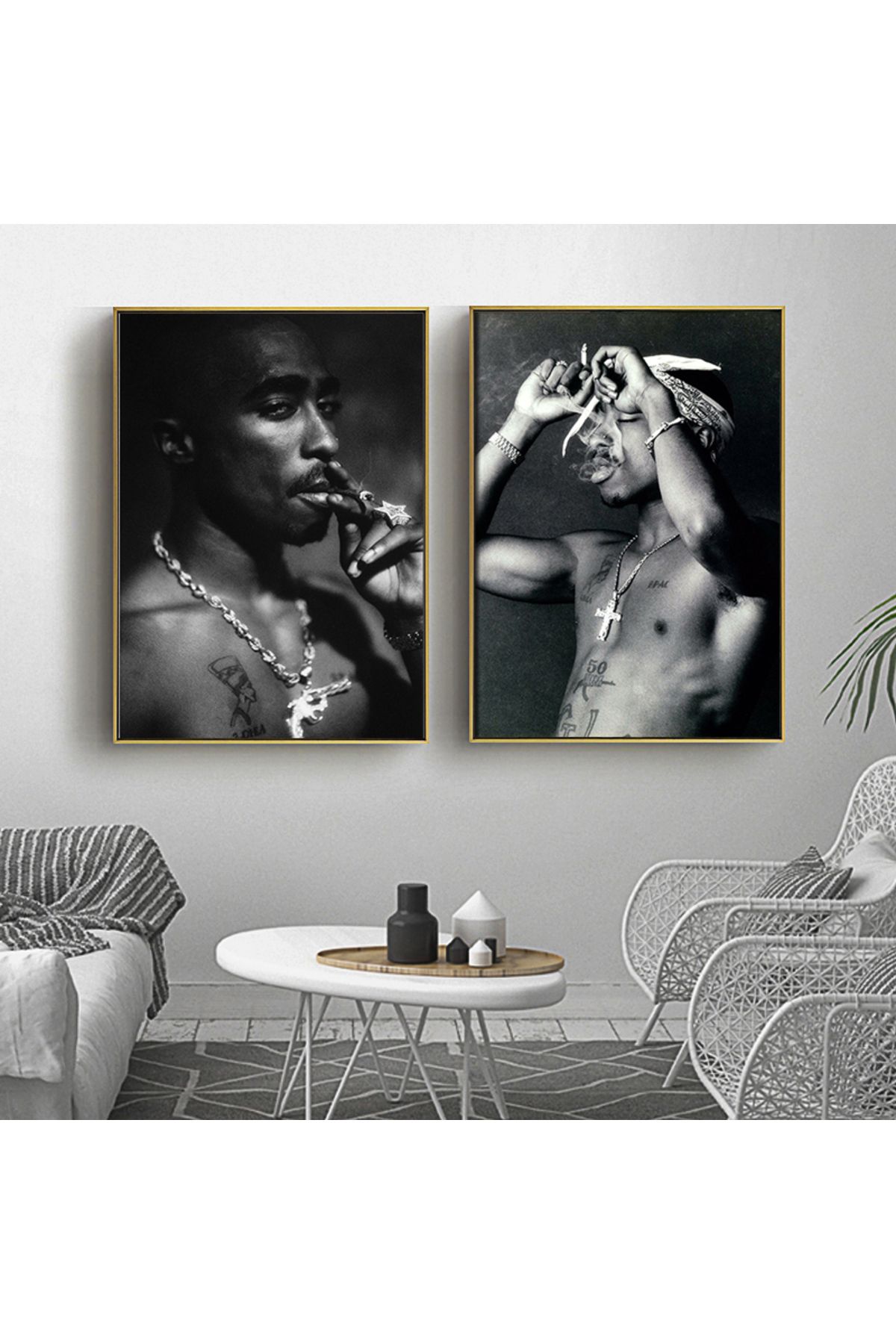 Choice-Famous Hip Hop Rapper 2PAC Tupac Star Poster Canvas Painting and Print Aesthetic Pop Poster Wall ... 4
