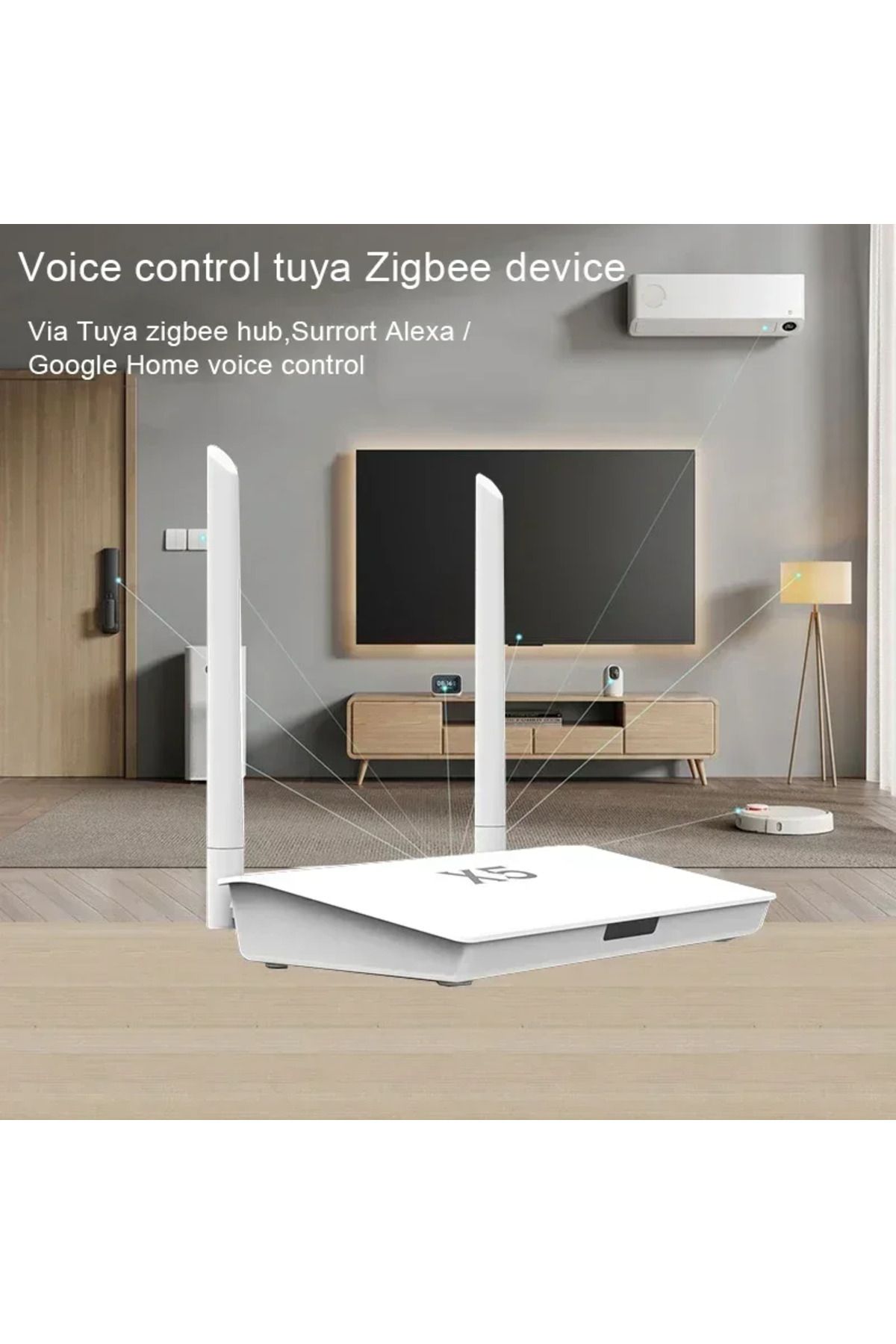 Choice-X5 Zigbee 3.0 Hub Bluetooth with Network Cable Socket Wired Connection Smart Life Control Tuya Zi... 4