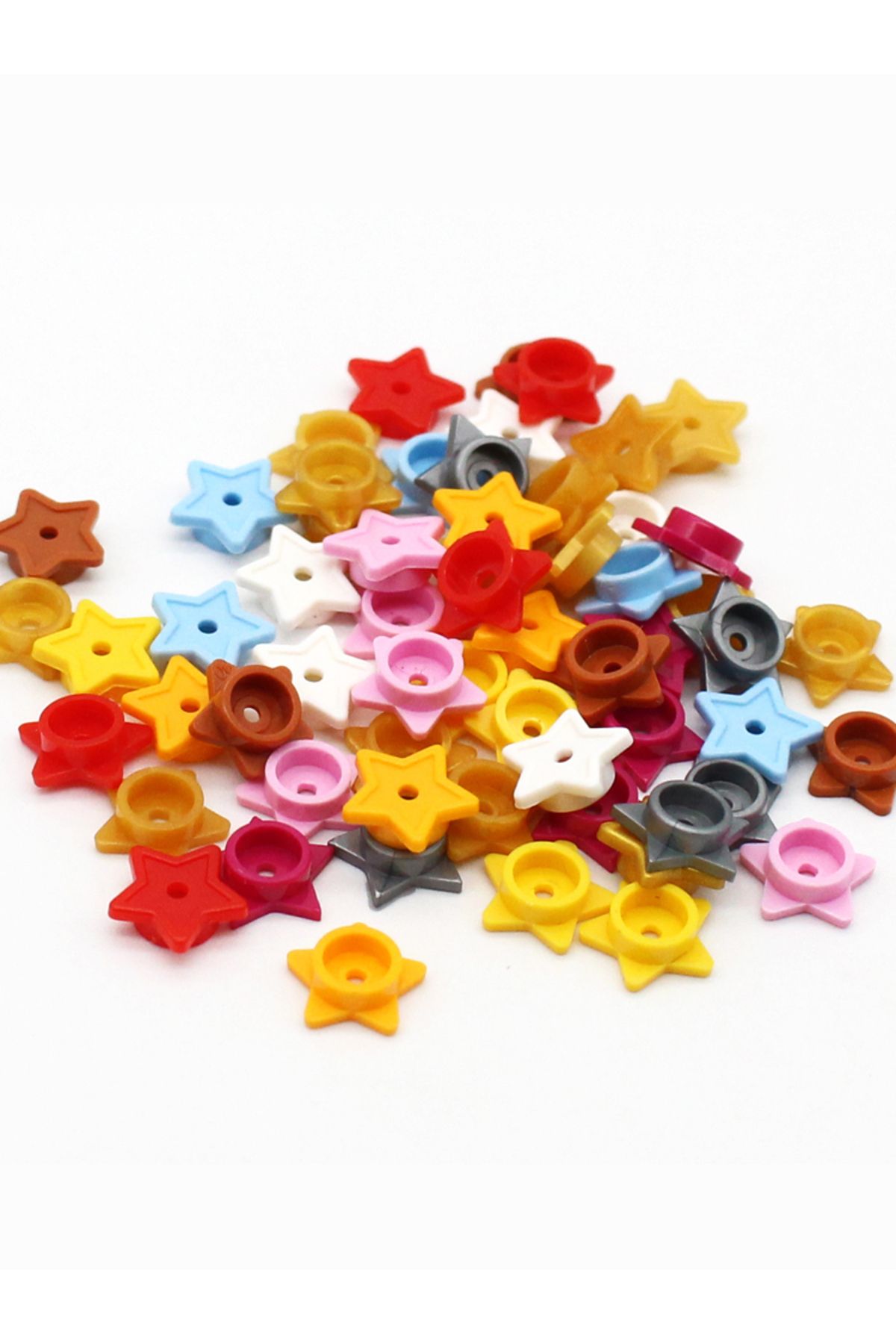 Choice-200pcs Moc 11609 Plate Round 1x1 with Star and Small Pin Hole DIY Building Blocks Bricks Compatib... 7