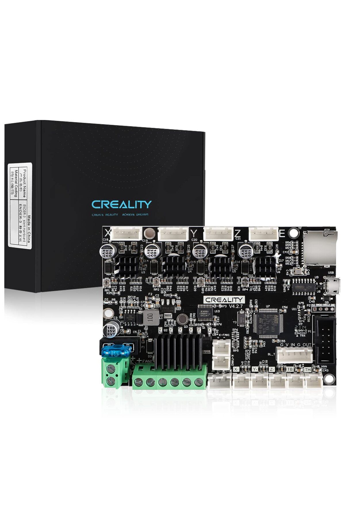 CREALITY 3D-Printer Ender 3 Upgraded Silent Board Motherboard V4.2.7 with TMC2225 Driver Marlin 2... 2