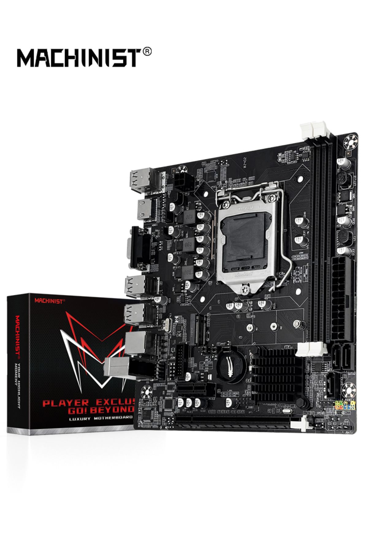 Choice-لوحات أم Machinist H61 اللوحة الأم Lga 1155 Ddr3 Ram متوافقة مع معالجات Intel Core من الجيل الثاني والثالث 8