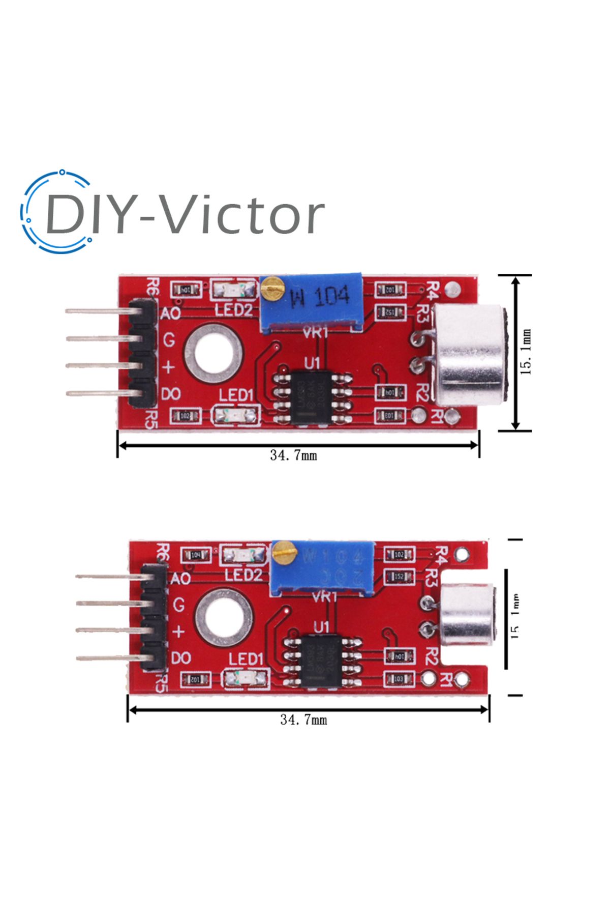 Choice-KY-038 KY-037 New 4pin Voice Sound Detection Sensor Module  AVR PIC Analog Digital Output Sensors... 7