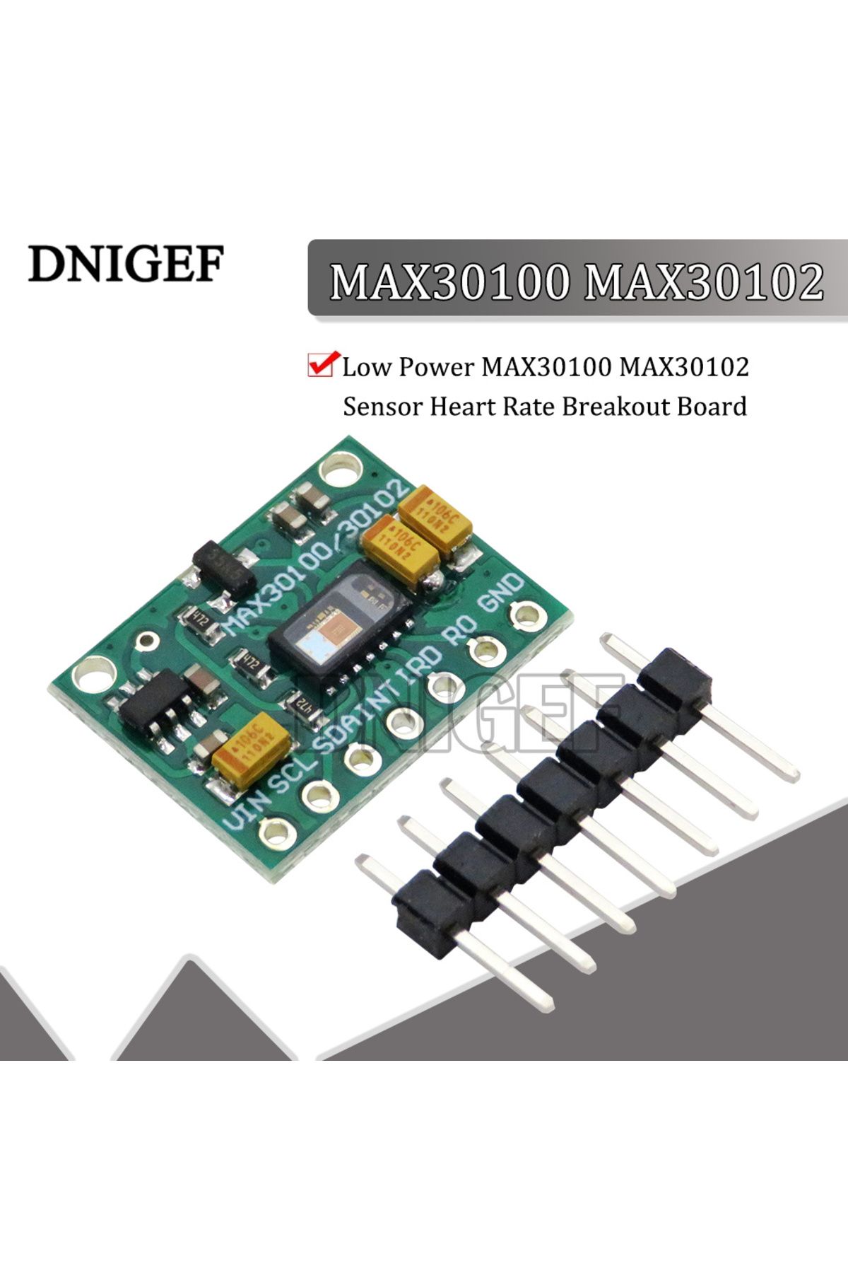 Choice-Low Power MAX30100 MAX30102 Sensor Heart Rate Breakout Board For Arduino Blood Oxygen Sensor Modu... 2