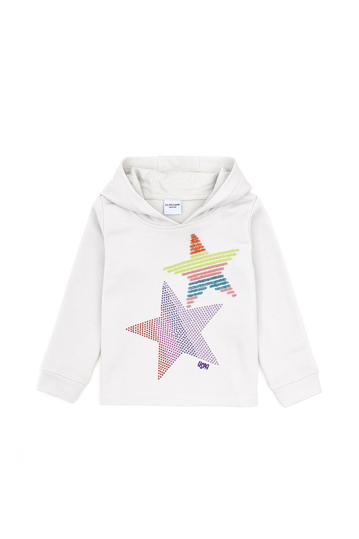 U.S. Polo Assn.-Stone Color Girl's Sweatshirt - 50272399 -Vr049 2