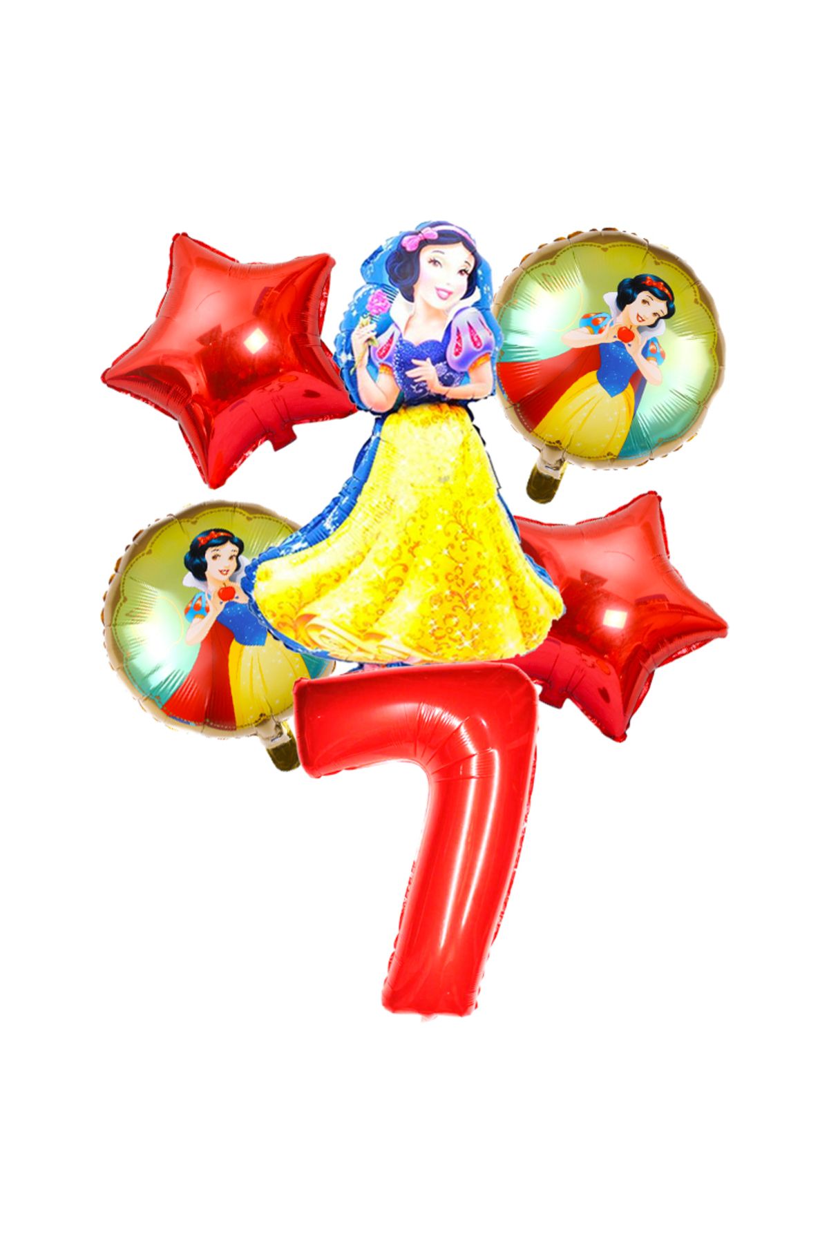 Choice-6pcs/set Disney Snow White Theme 32 Inch Red Number Balloons Girls Happy Birthday Party Decoratio... 6