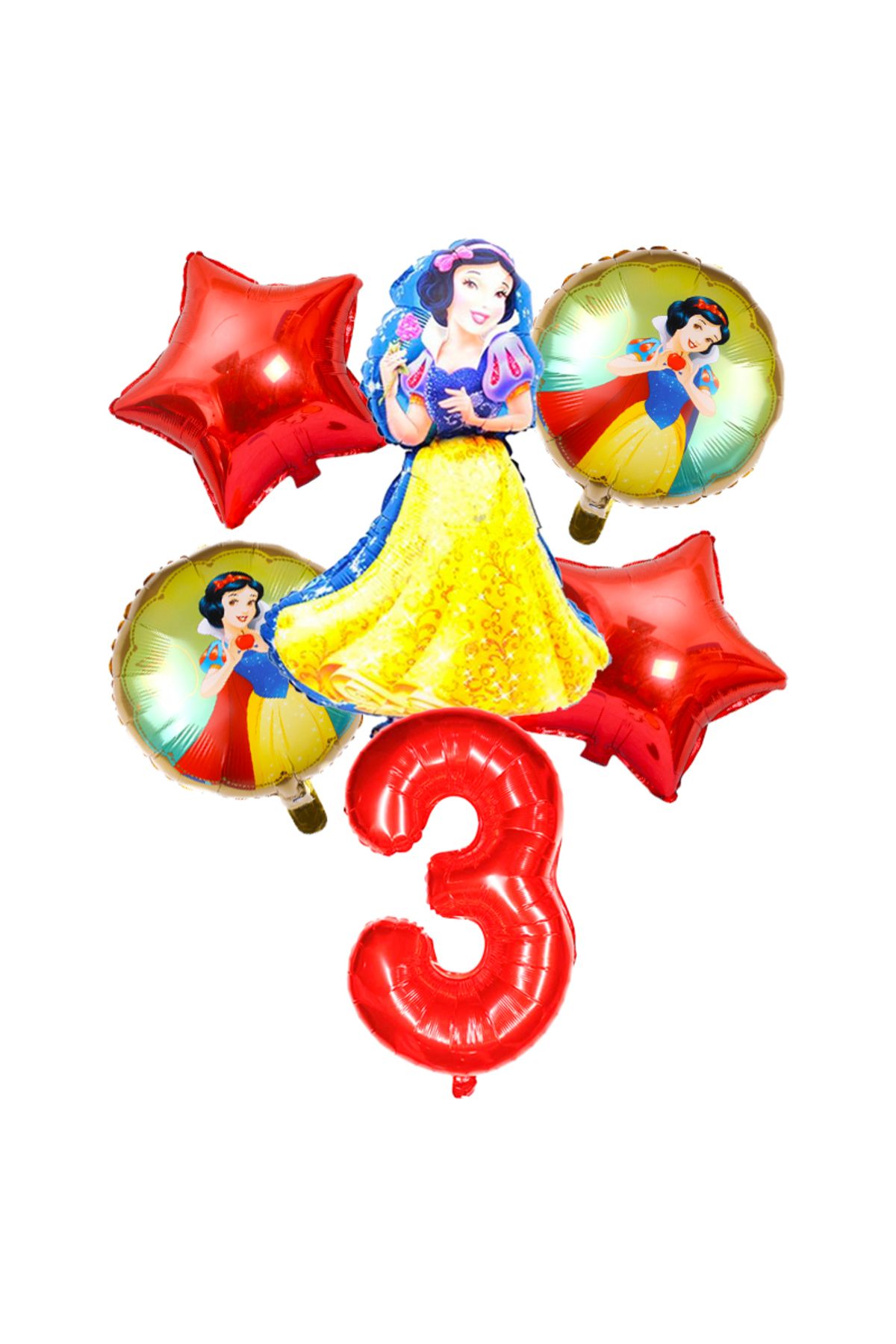 Choice-6pcs/set Disney Snow White Theme 32 Inch Red Number Balloons Girls Happy Birthday Party Decoratio... 2