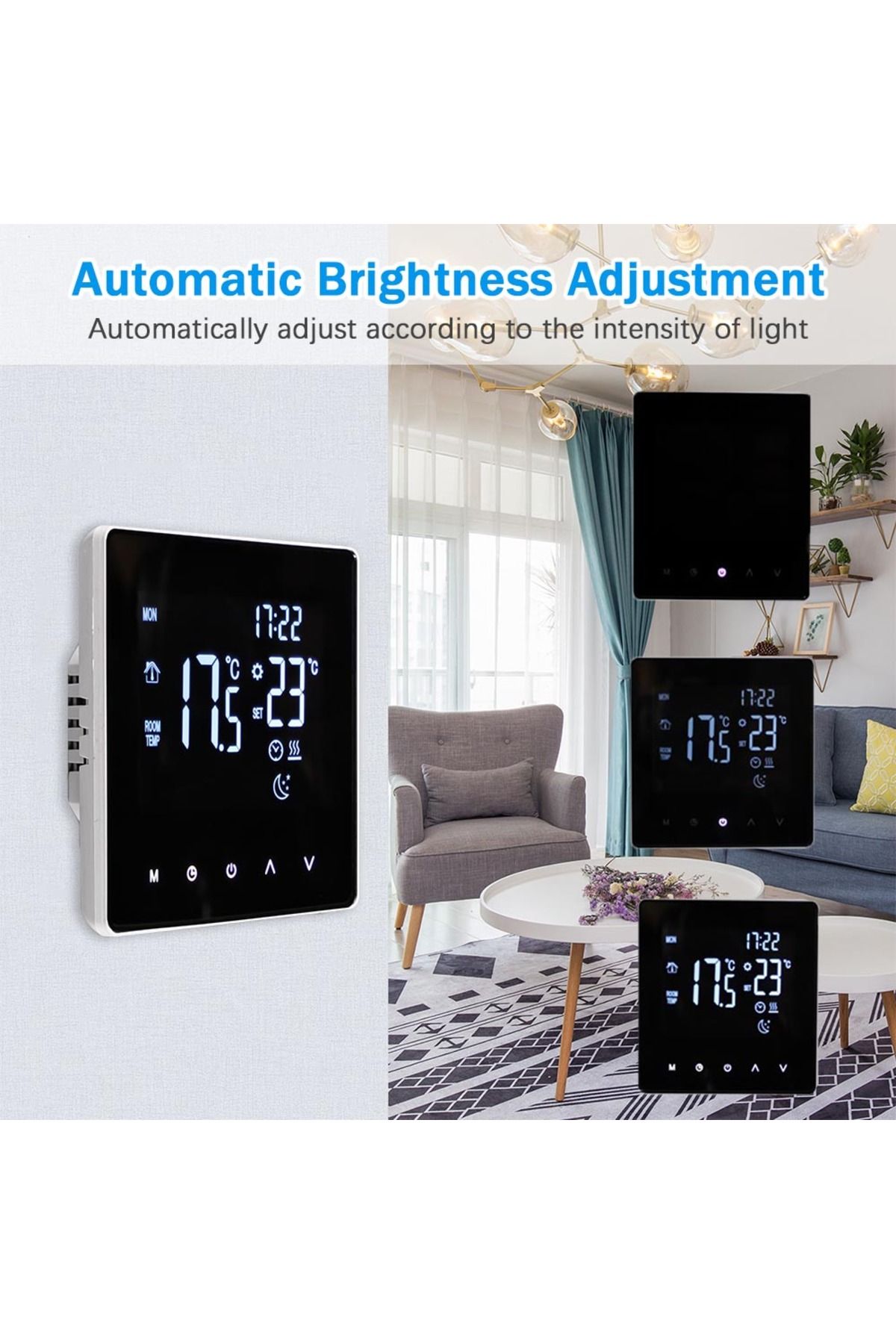 Choice-WiFi Smart Thermostat Temperature Controller for Water Heating LCD Display Touch Screen Week Prog... 4