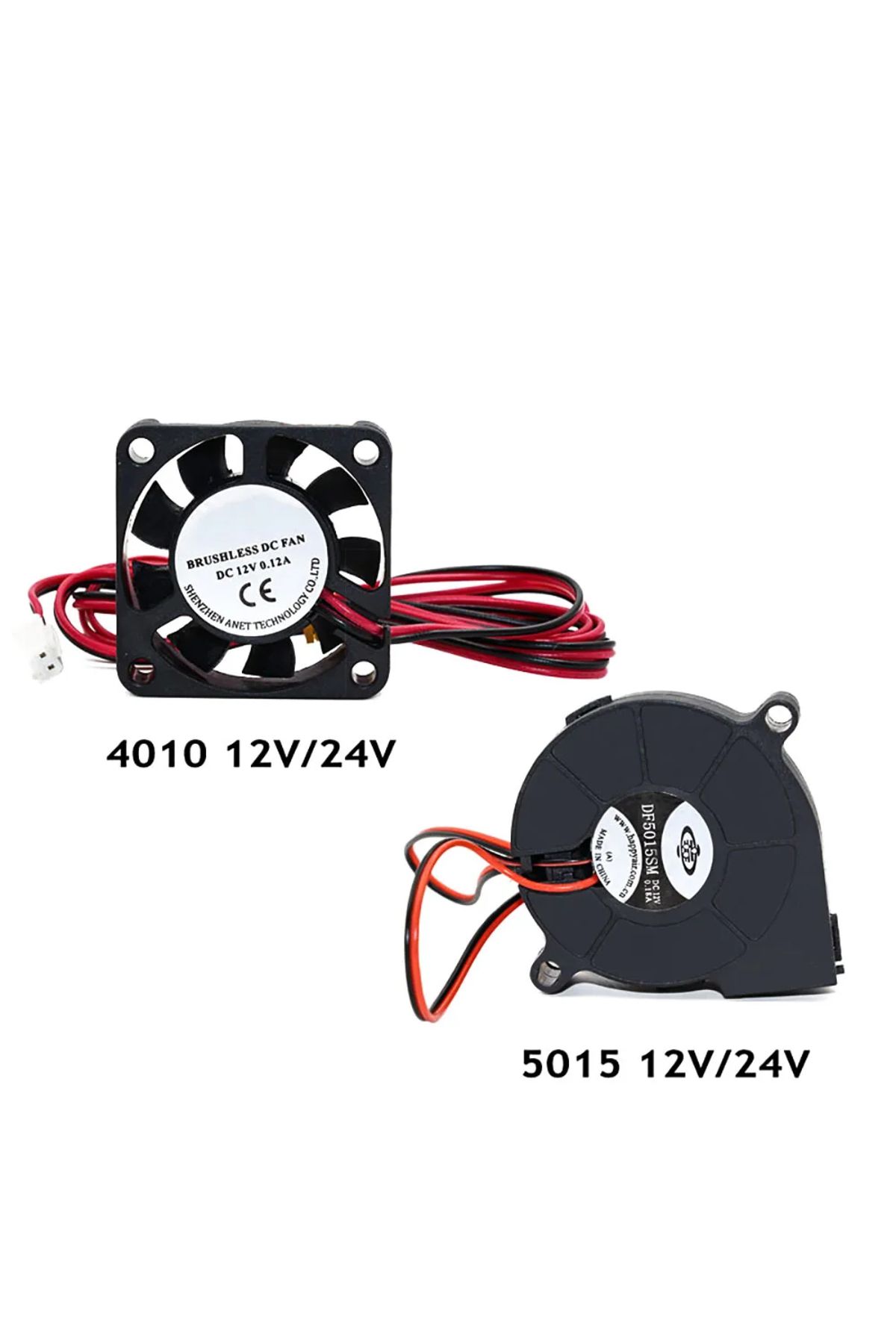 Choice-Anet A6 A8 DC Cooling Fan 5015 Turbo fan 4010 Fan 12V/24V Hot End Extruder For MakerBot RepRap UP... 5