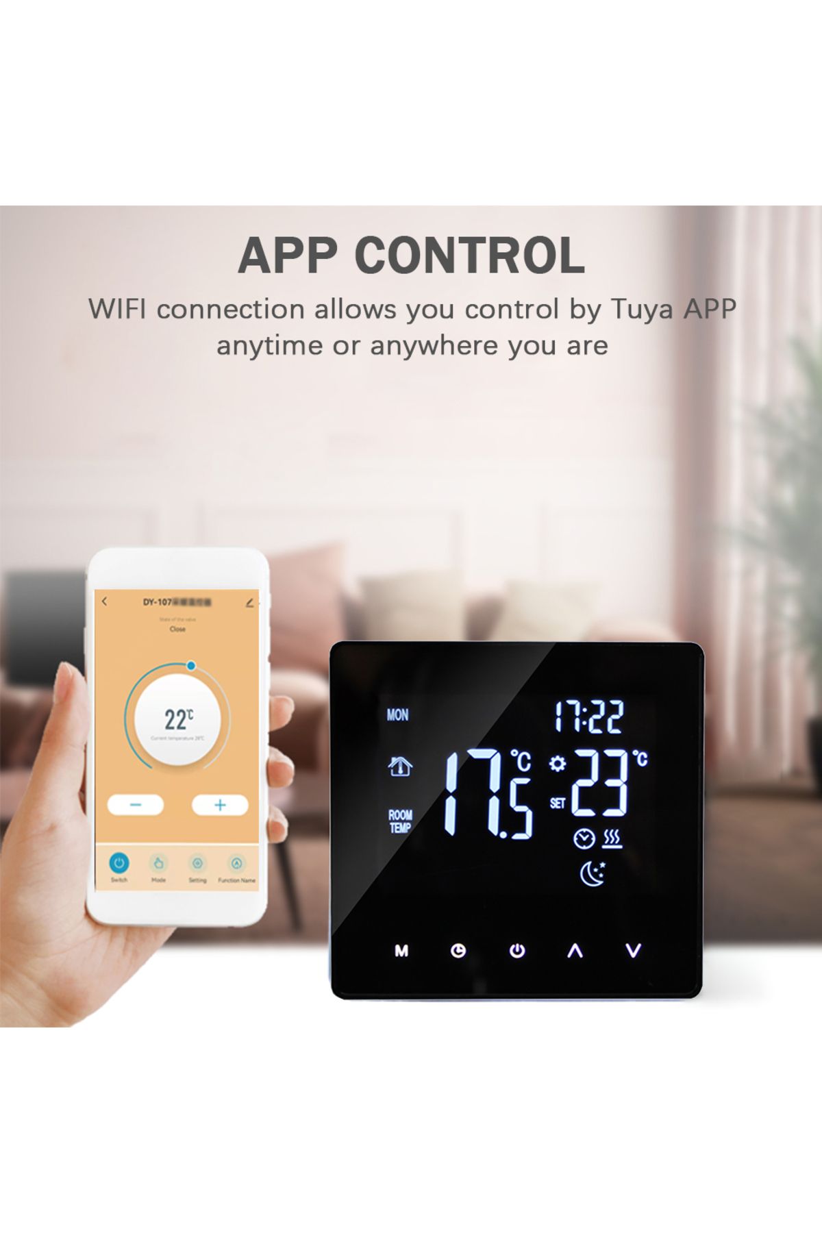 Choice-WiFi Smart Thermostat Temperature Controller for Water Heating LCD Display Touch Screen Week Prog... 2