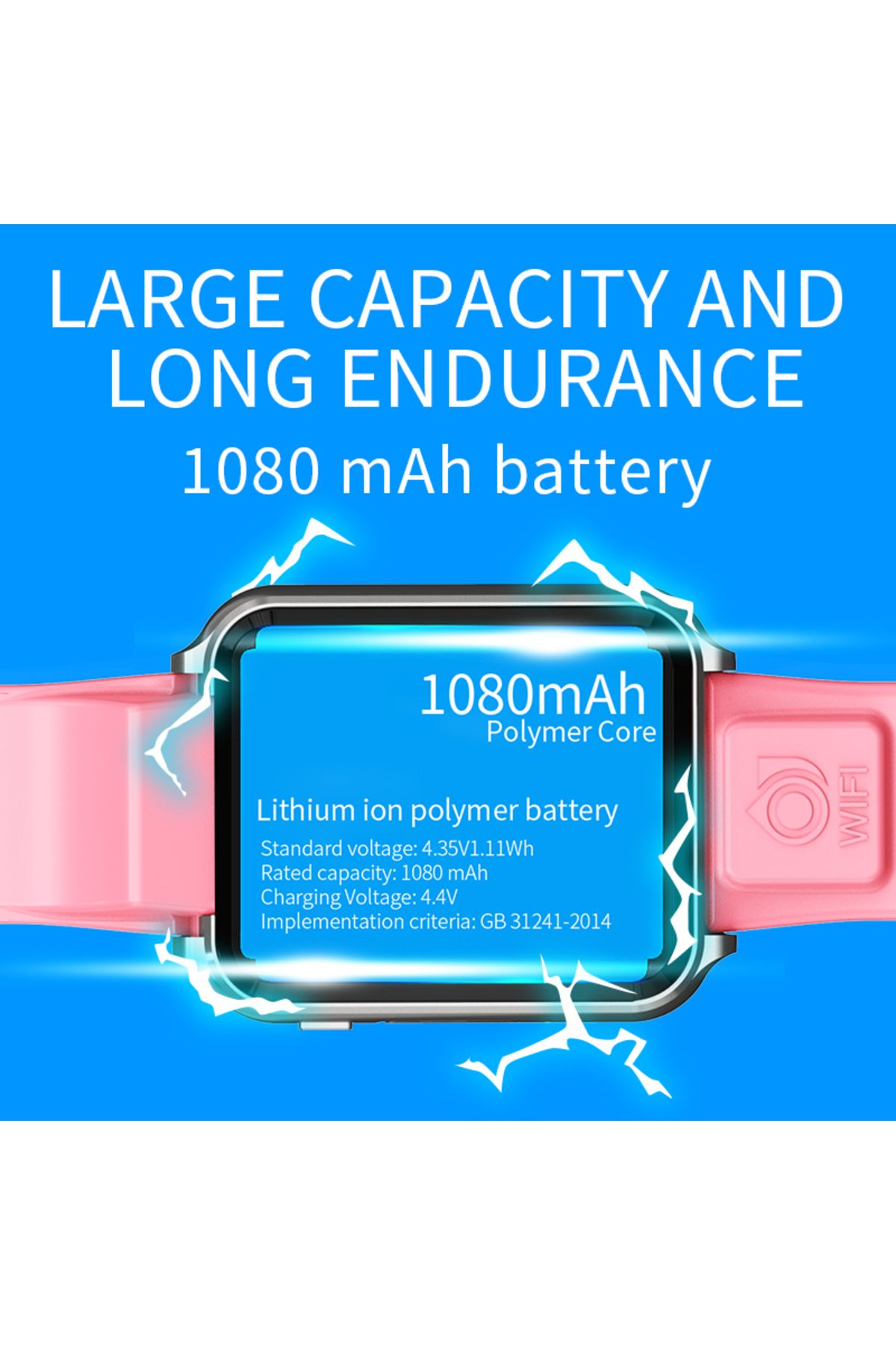 Choice-696 H1/W5 4G GPS Wifi location Student/Kids Smart Watch Phone android system clock app install Bl... 4