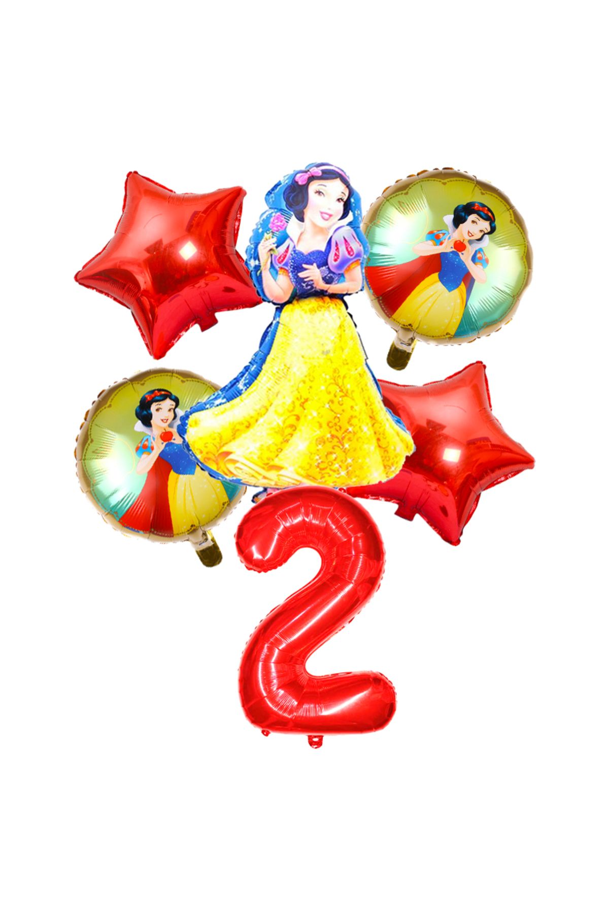 Choice-6pcs/set Disney Snow White Theme 32 Inch Red Number Balloons Girls Happy Birthday Party Decoratio... 1