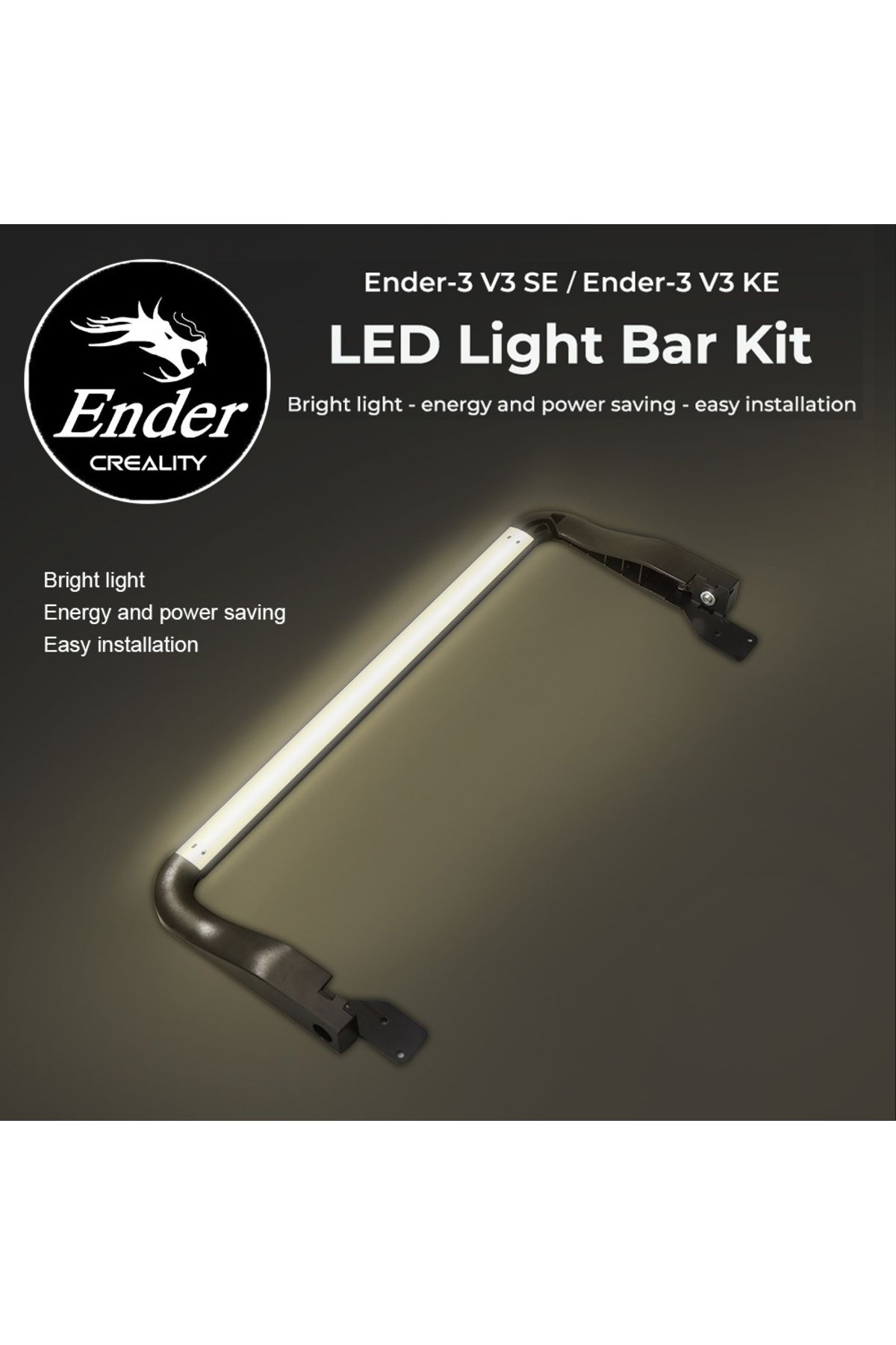Choice-Creality Ender-3 V3 SE/KE LED Light Bar Kit Bright Light Energy and Power Saving Easy Installation 2