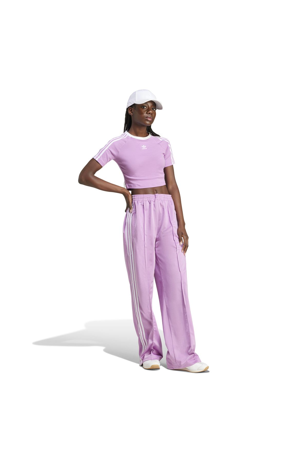 adidas-Women's Firebird Loose Purple Sweatpants Iy4719 1