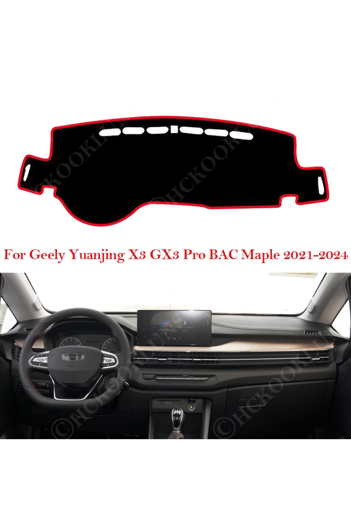 Choice-Dashboard Cover Dash Board Mat Carpet Pad For Geely Yuanjing X3 GX3 Pro BAC Maple 2021 ~ 2024 Sha... 5