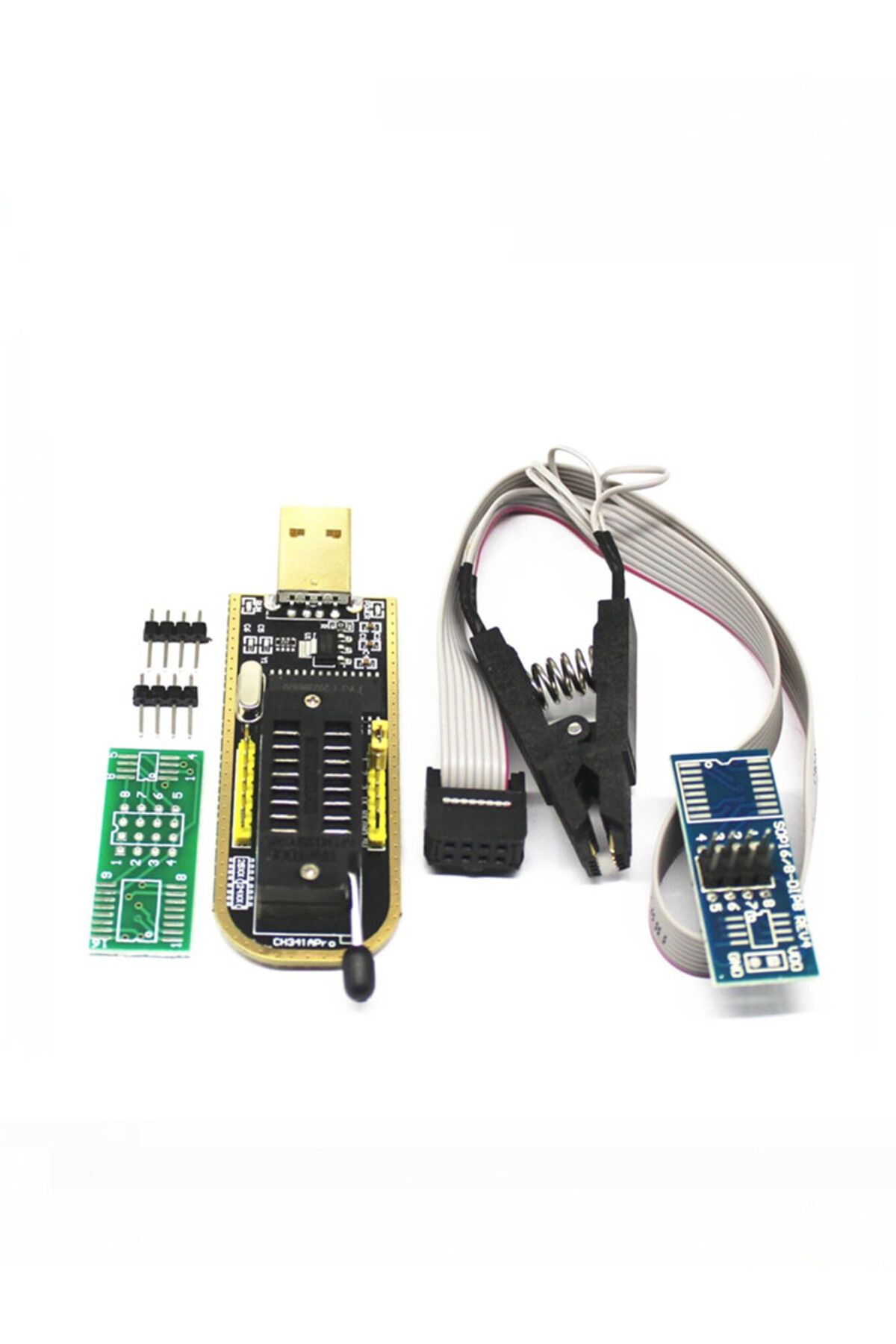 Choice-CH341 24 25 Series EEPROM Flash BIOS USB Programmer Module + SOIC8 SOP8 Test Clip For EEPROM 93CX... 7