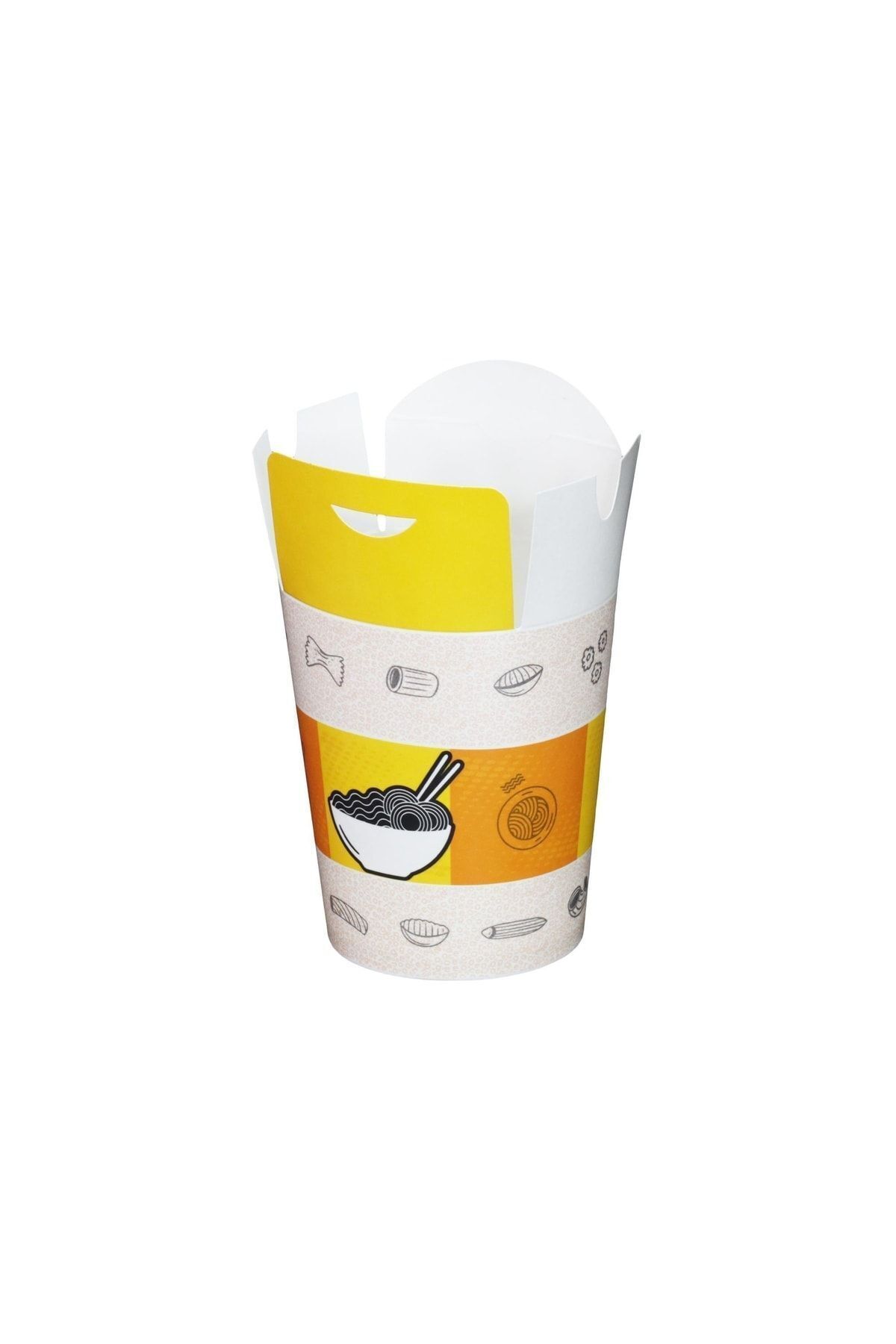Mikasso Karton Noodle Kutusu 16 Oz - 50 Adet 1.5 x 5
