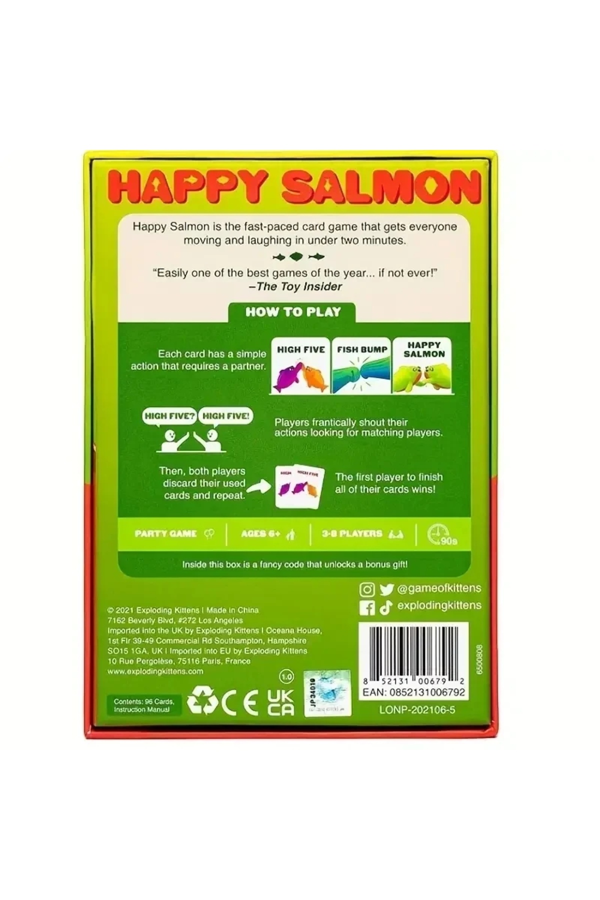 Choice-Happy Salmon by Exploding Kittens - Card Games for Adults Teens and Kids - Fun Family Games (Engl... 3